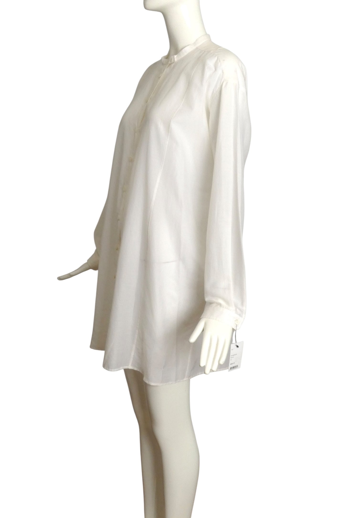 GUCCI- 2011 NWT White Cotton Batiste Shirt Dress, Size 8