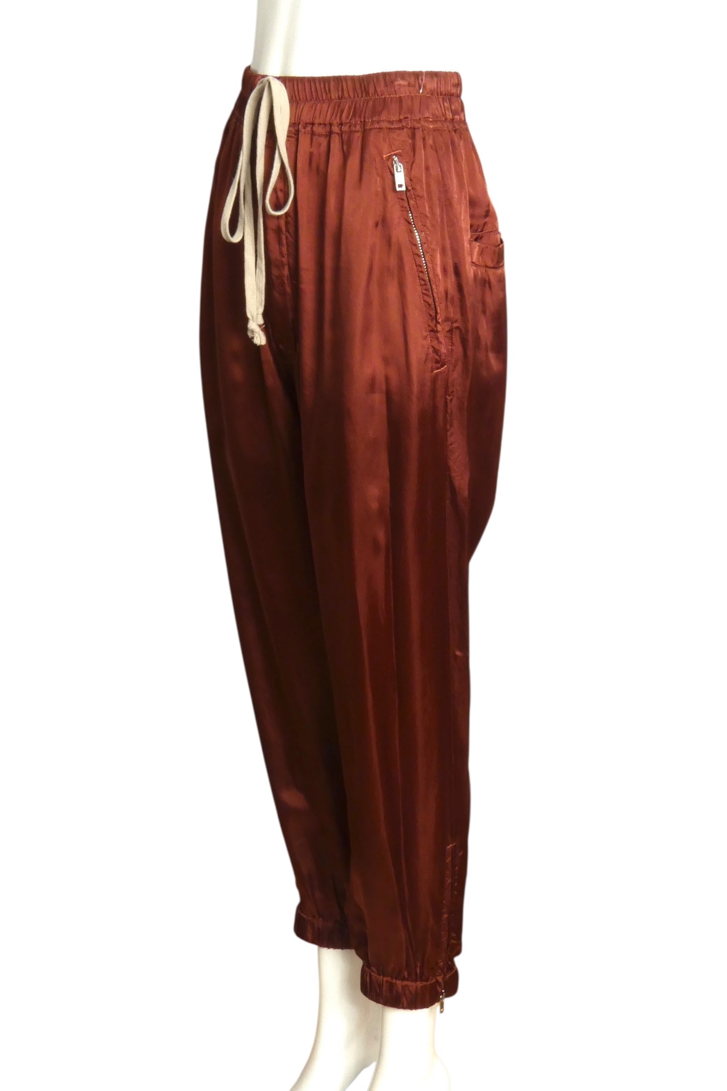 RICK OWENS- 2019 Satin Joggers, Size 4