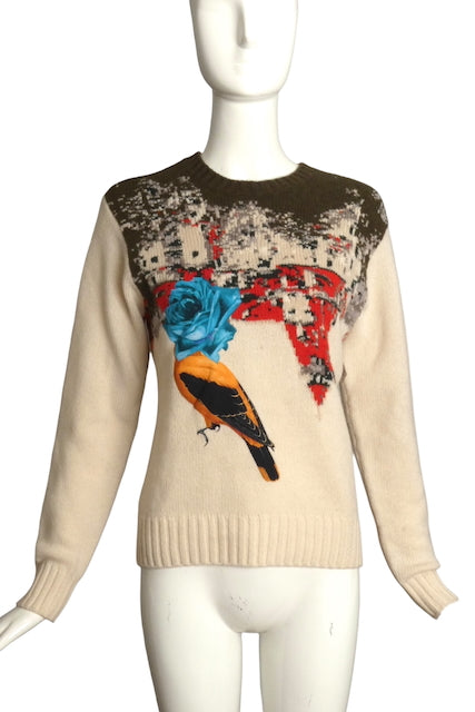 UNDERCOVER- NWT Applique Sweater, Size Small