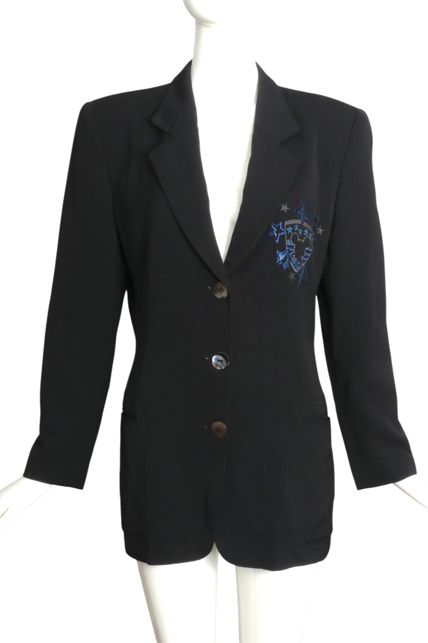 ICEBERG- 1990s Navy Mickey Mouse Blazer, Size 10