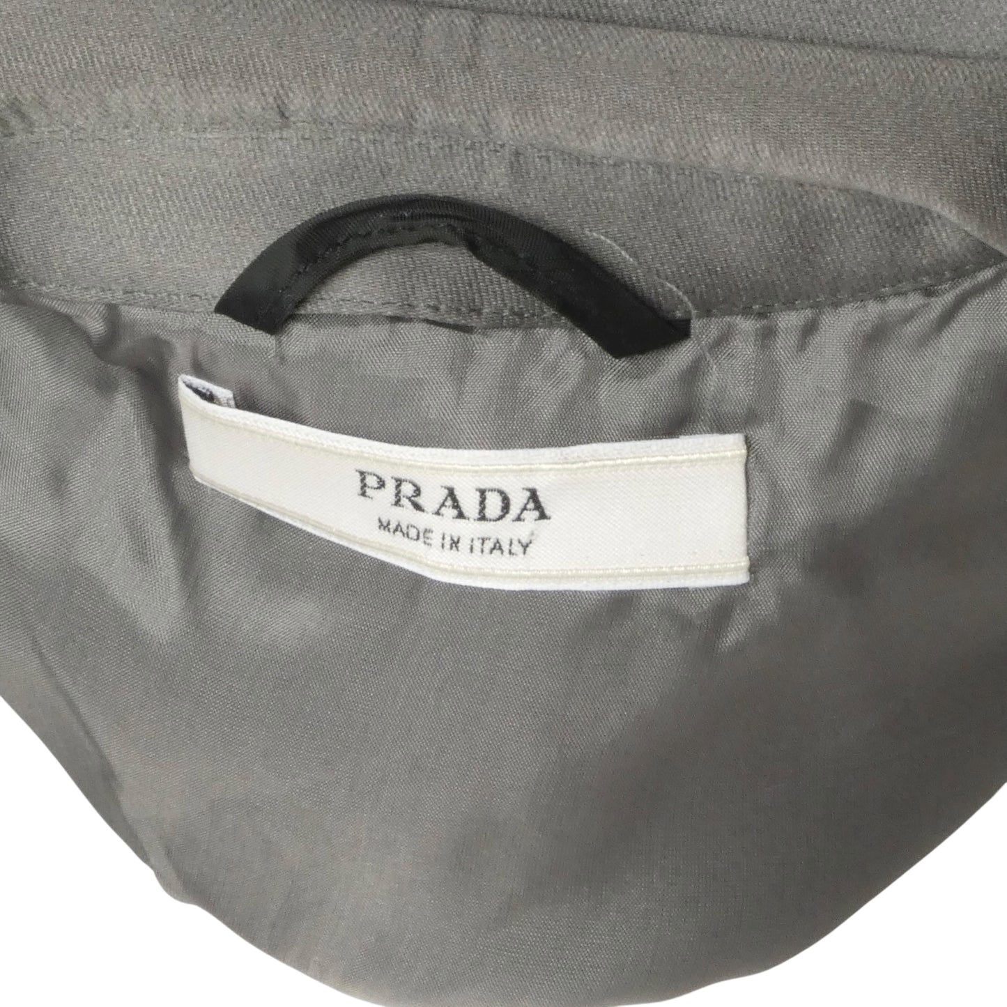 PRADA- 2010 Gray Satin Evening Coat, Size 4