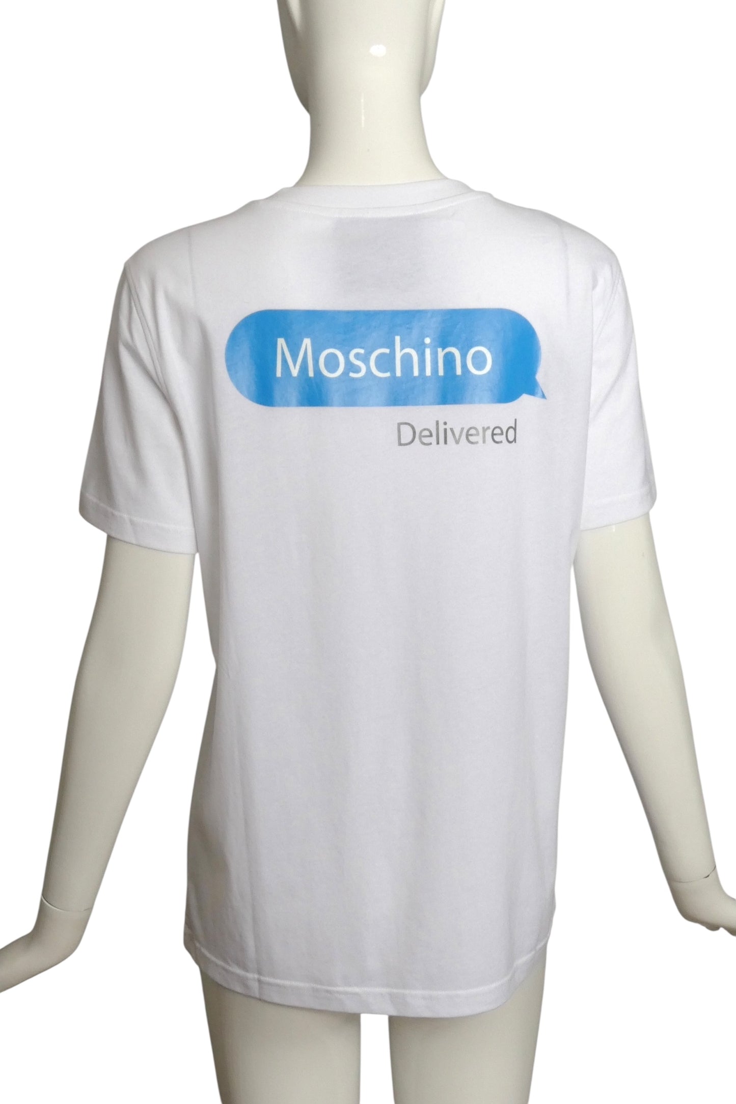 MOSCHINO COUTURE- NWT 2020 "Are You Home Alone" T-Shirt, Size 8