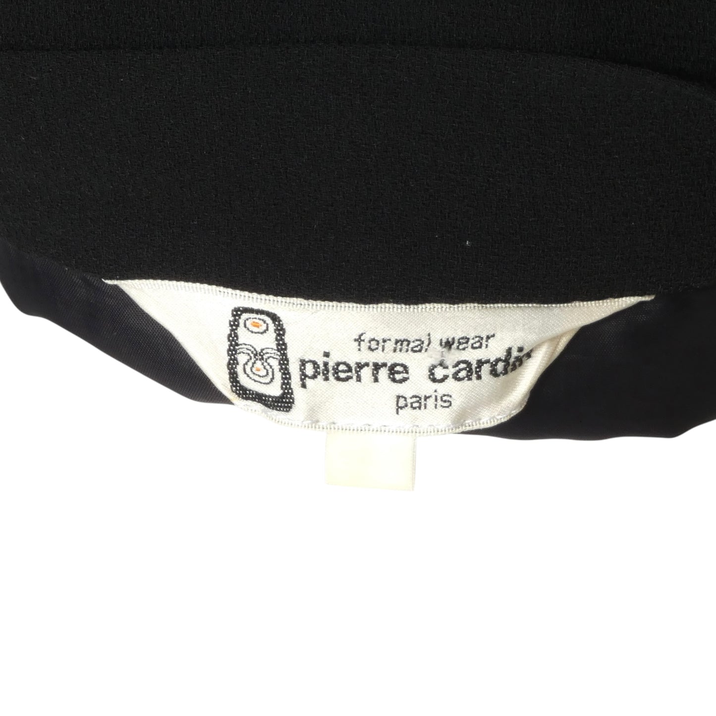 PIERRE CARDIN PARIS- 1970s Black Pleated Crepe Dress, Size 6