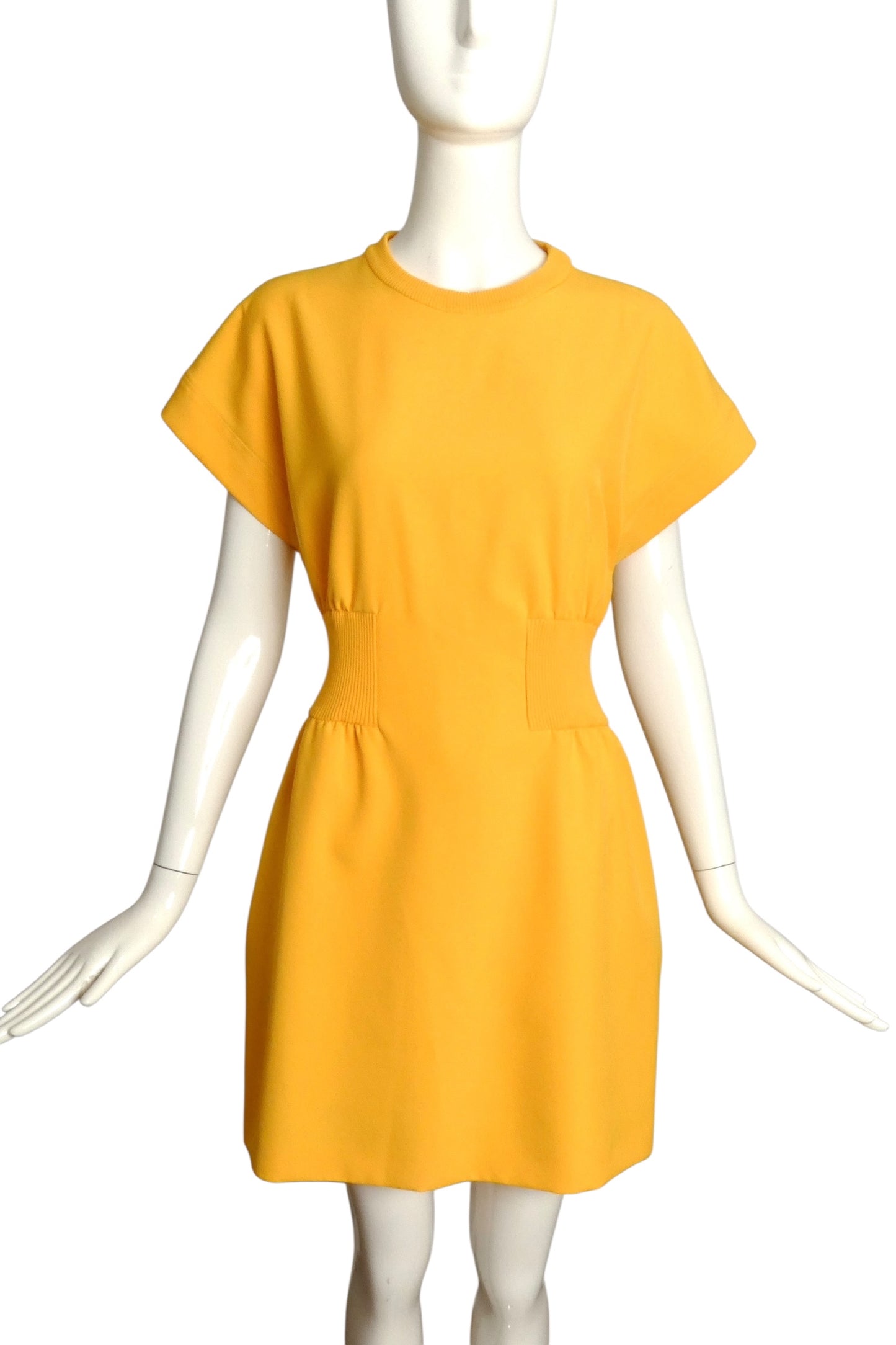 ICEBERG- 2021 Yellow Knit Shift Dress, Size 4