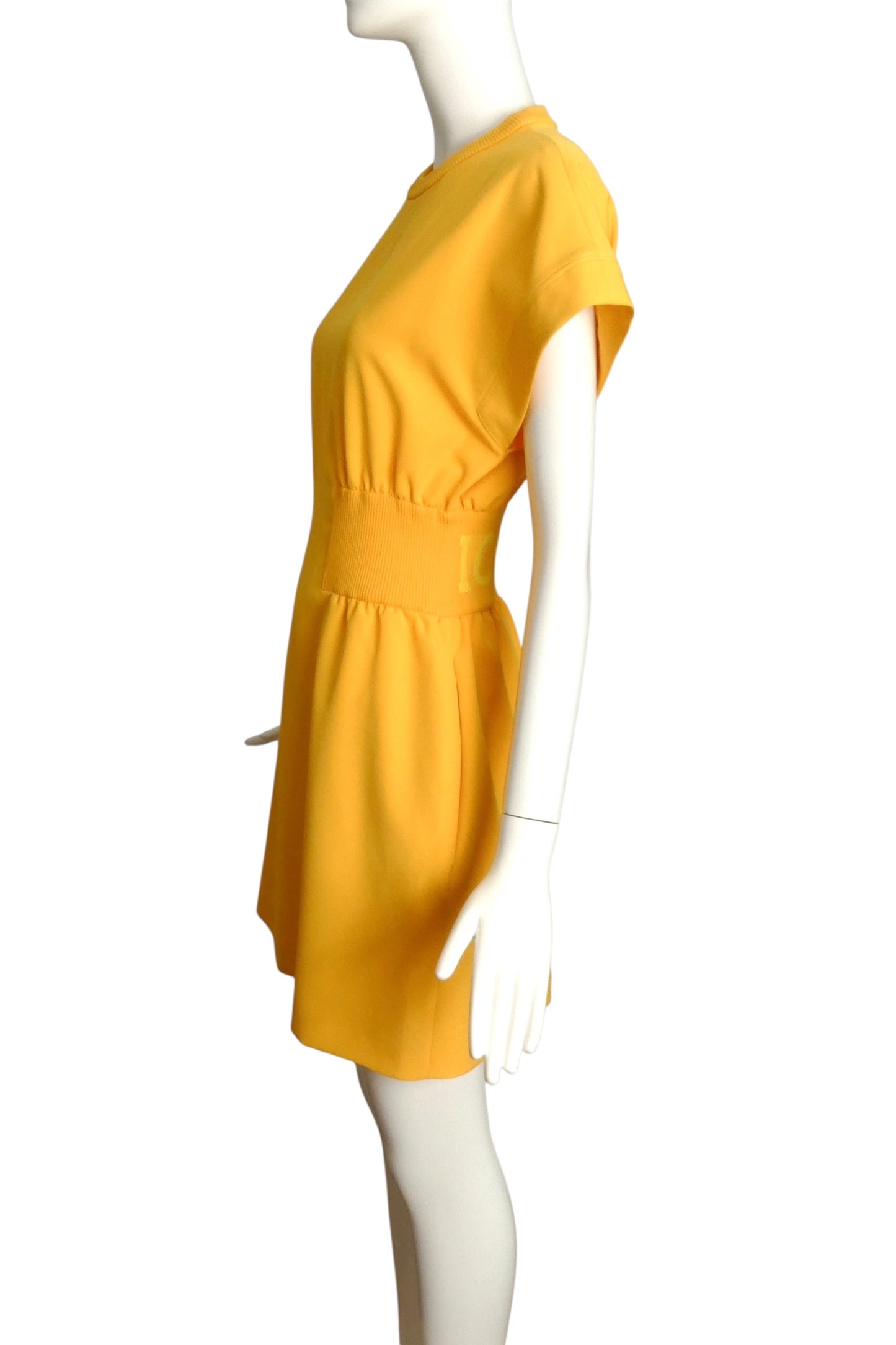 ICEBERG- 2021 Yellow Knit Shift Dress, Size 4