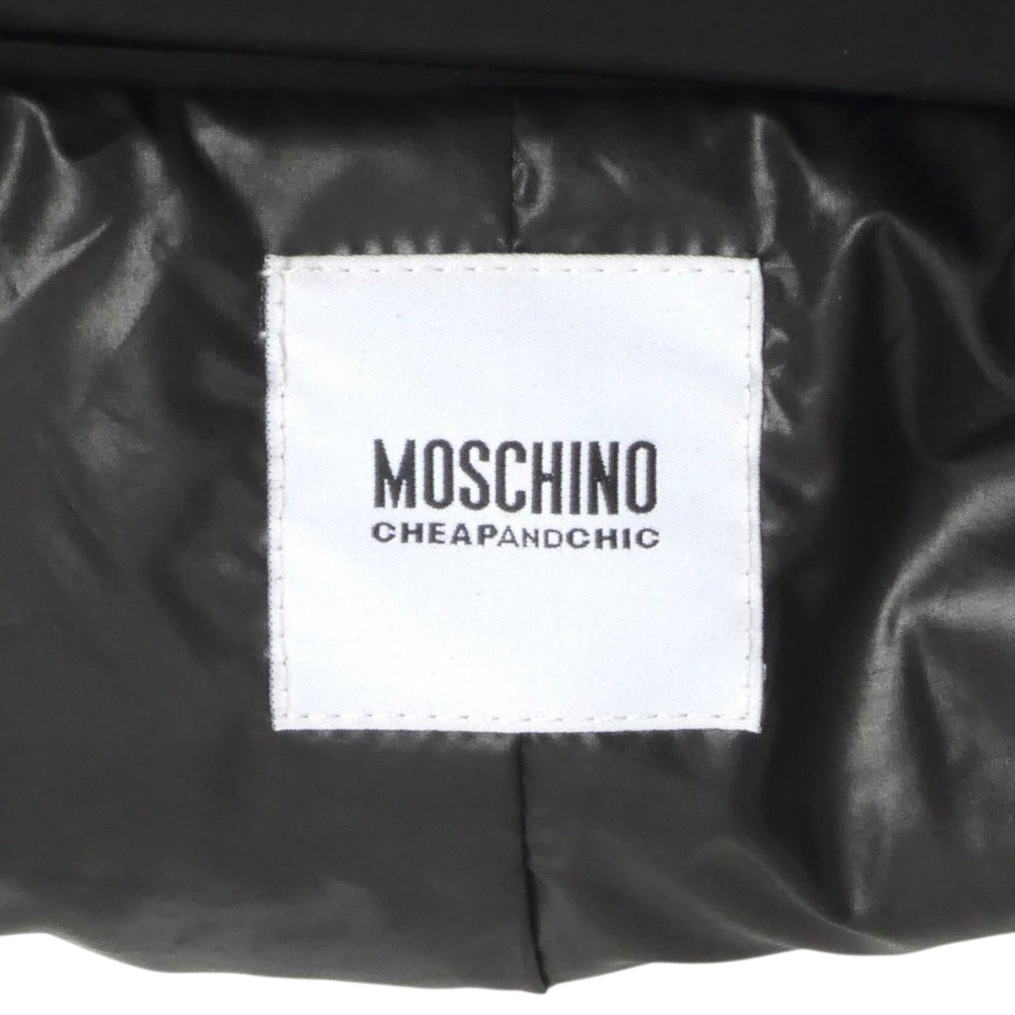 CHEAP & CHIC MOSCHINO- NWT Black Puffer Coat, Size 8
