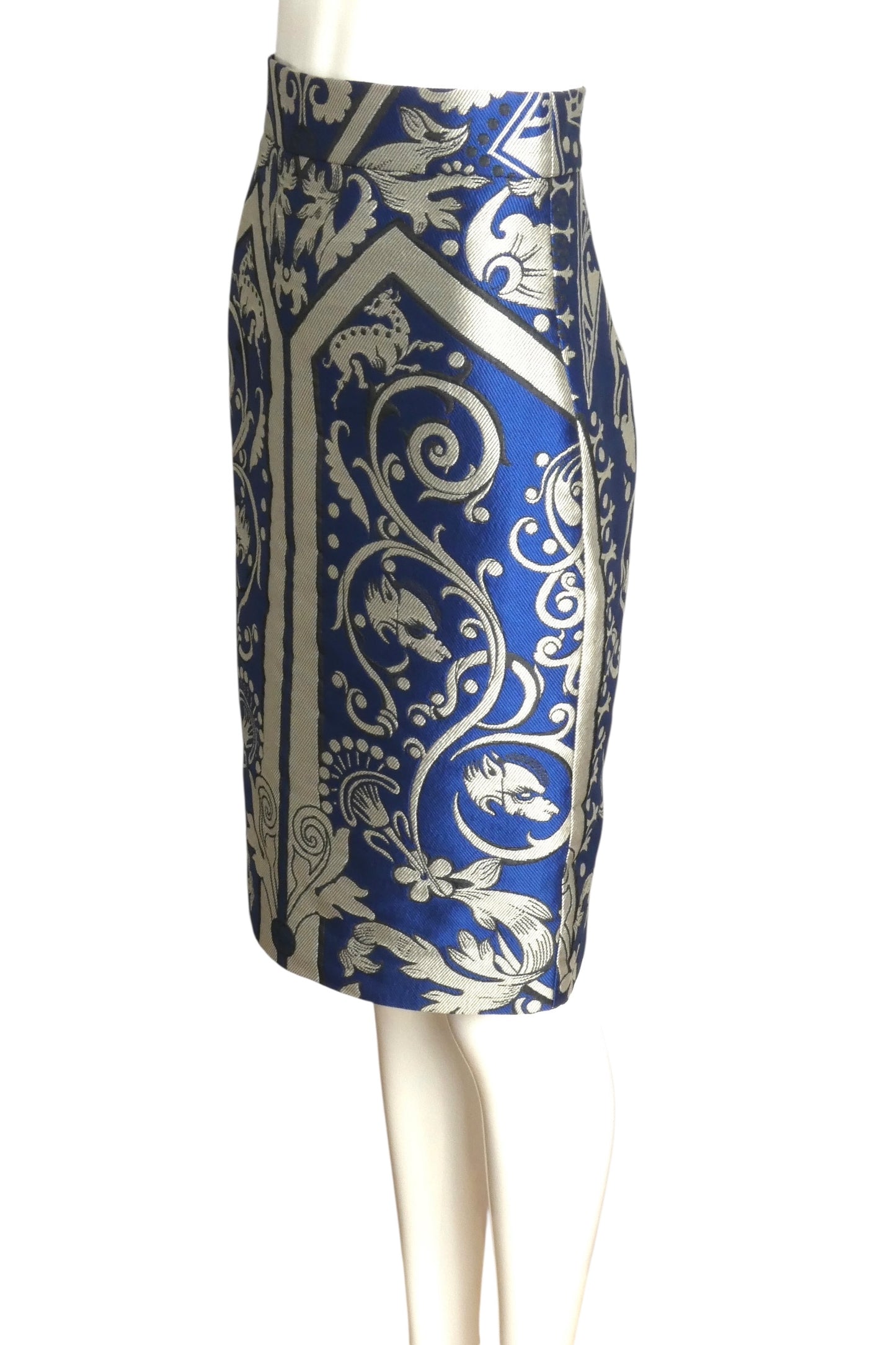 TEMPERLEY- NWT 2014 Multi Color Brocade Pencil Skirt, Size 2