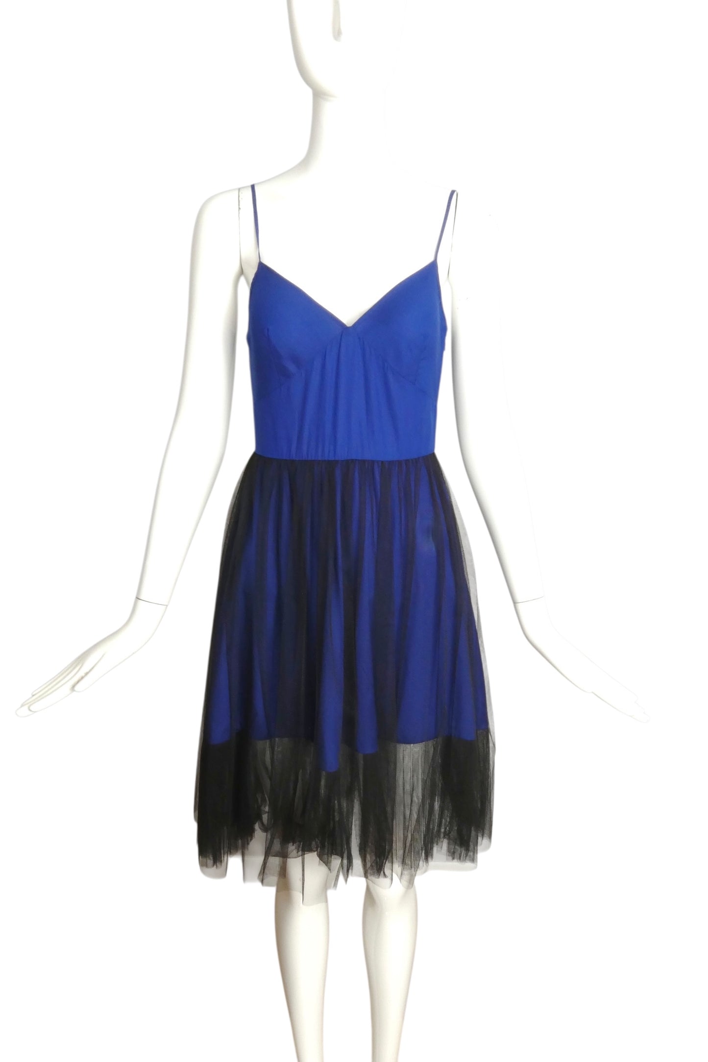 MCQ MCQUEEN- NWT 2011 Blue Western Cut Dress, Size 4