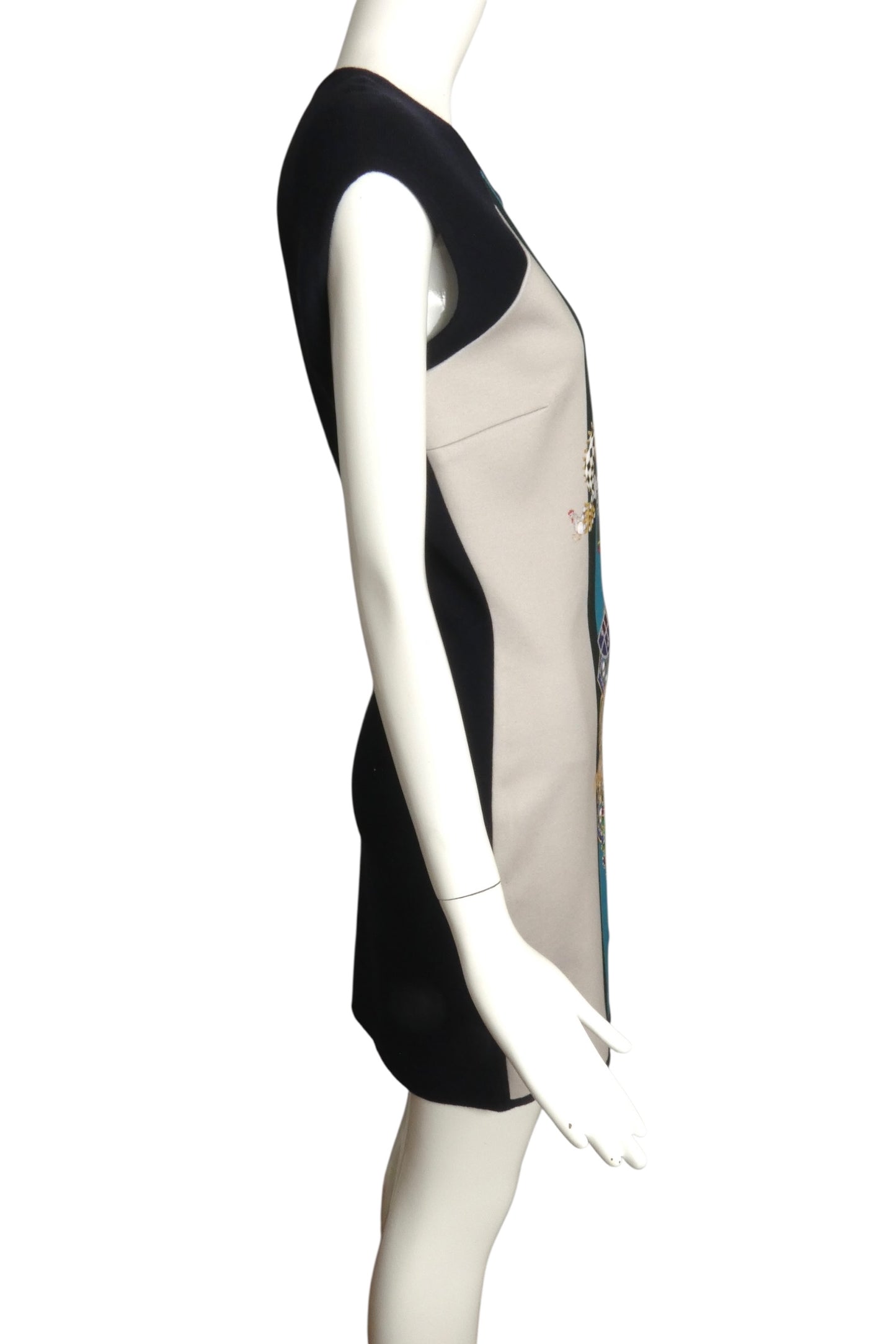 MARY KATRANTZOU- NWT Graphic Print Wool Knit Dress, Size Medium