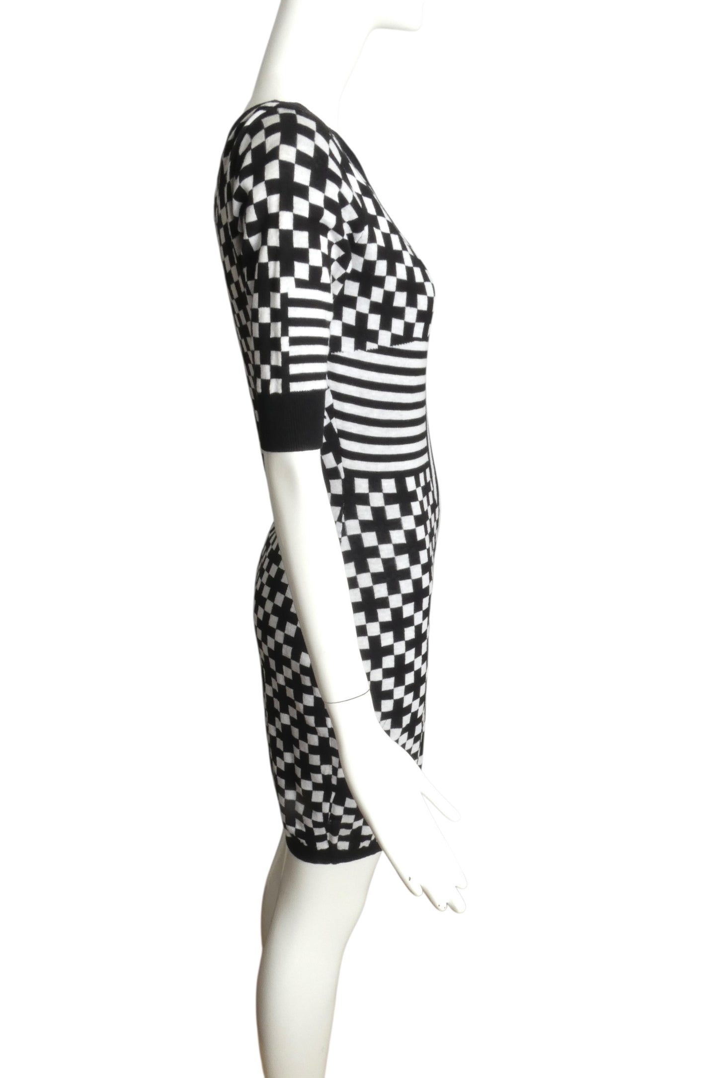 JC de CASTELBAJAC- NWT Printed Cotton Knit Dress, Size Small
