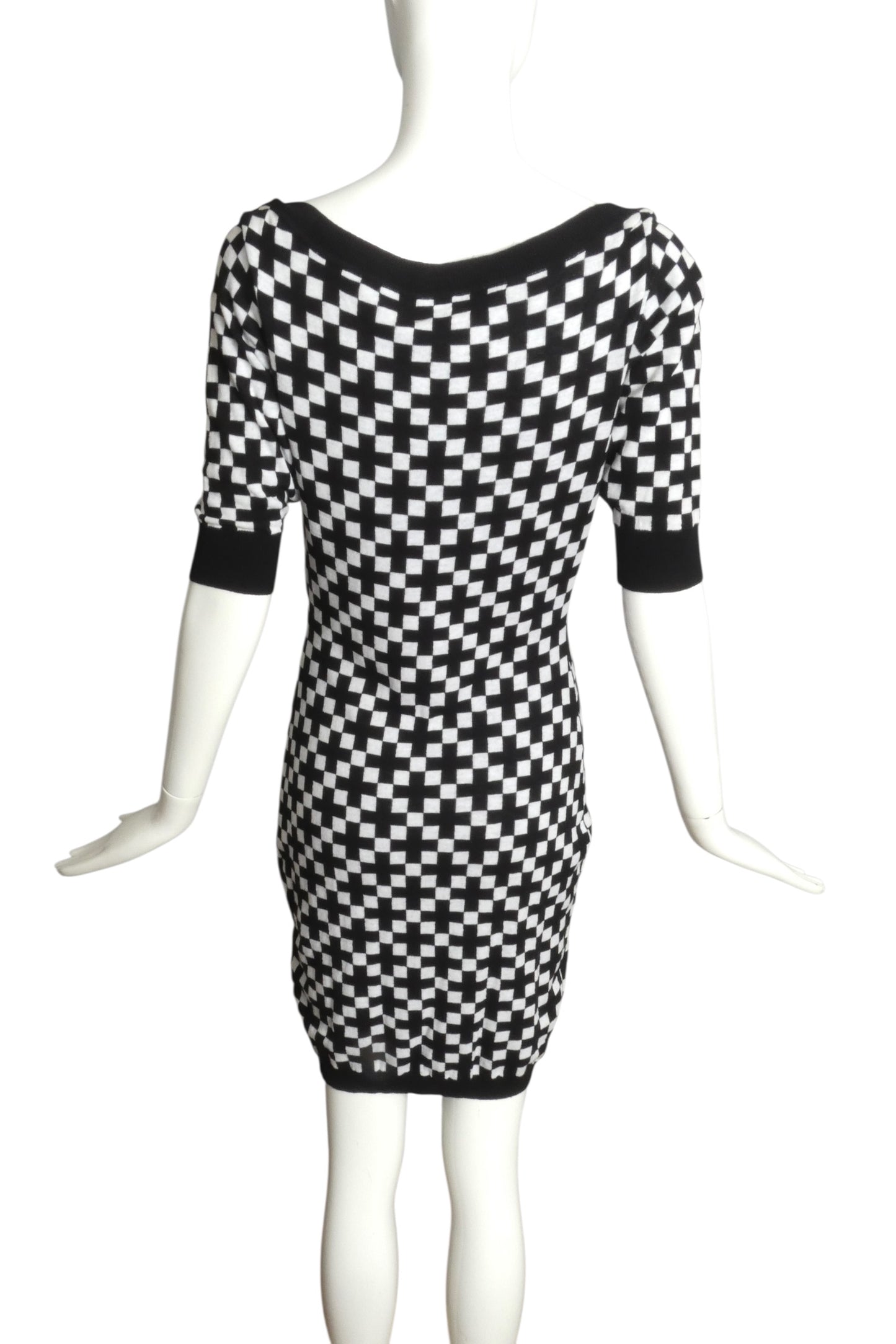 JC de CASTELBAJAC- NWT Printed Cotton Knit Dress, Size Small