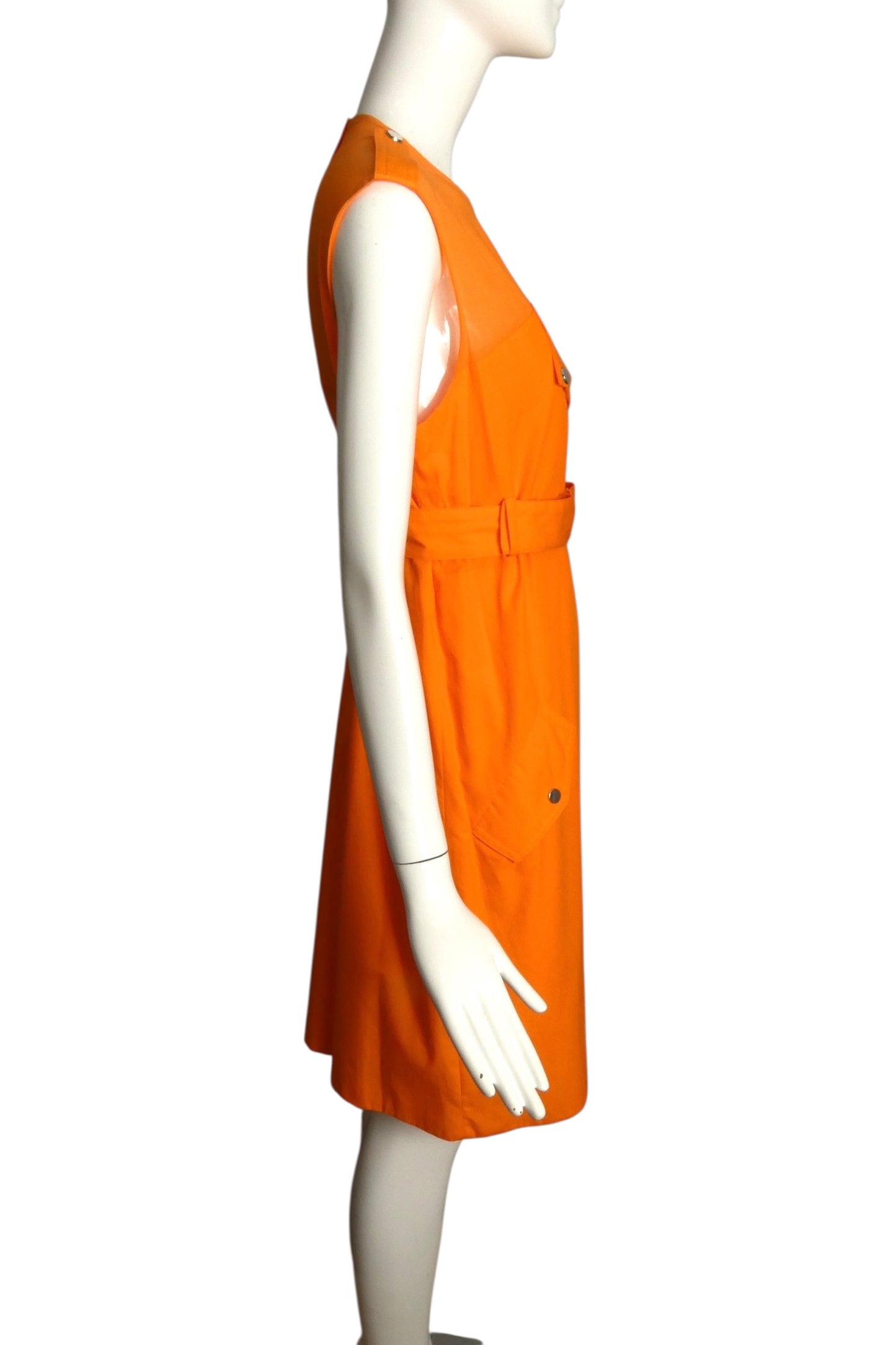 JC DE CASTELBAJAC- NWT Orange Cotton Dress, Size 10