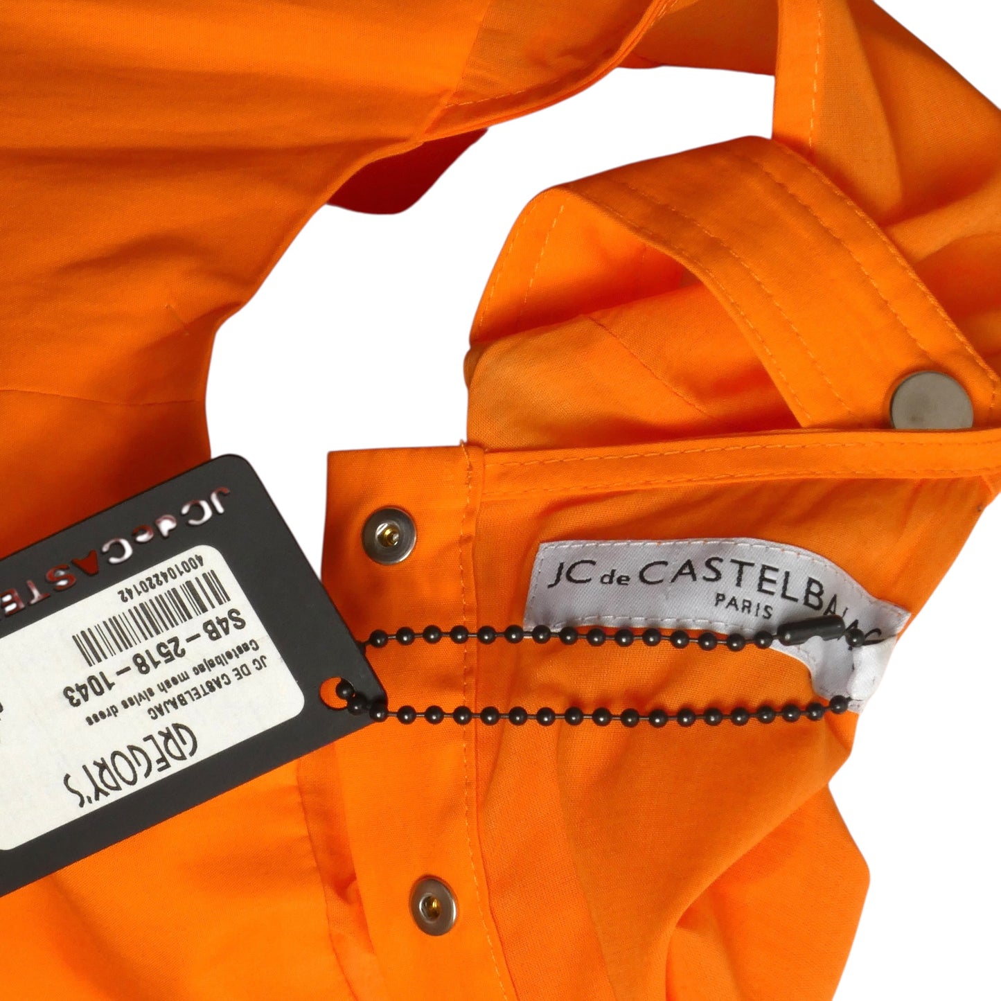 JC DE CASTELBAJAC- NWT Orange Cotton Dress, Size 10
