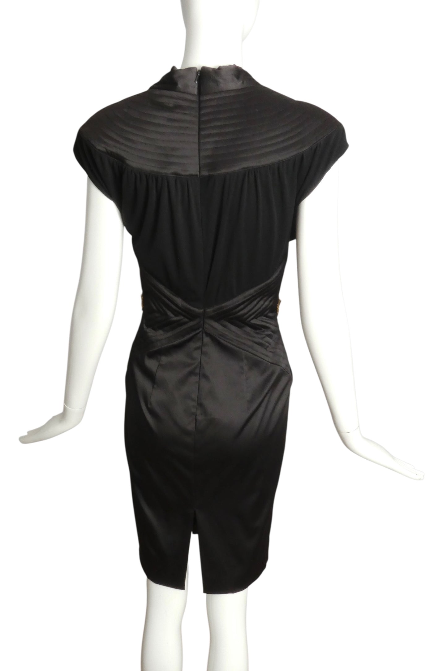 MANDALAY-NWT Black Jeweled Cocktail Dress, Size 6