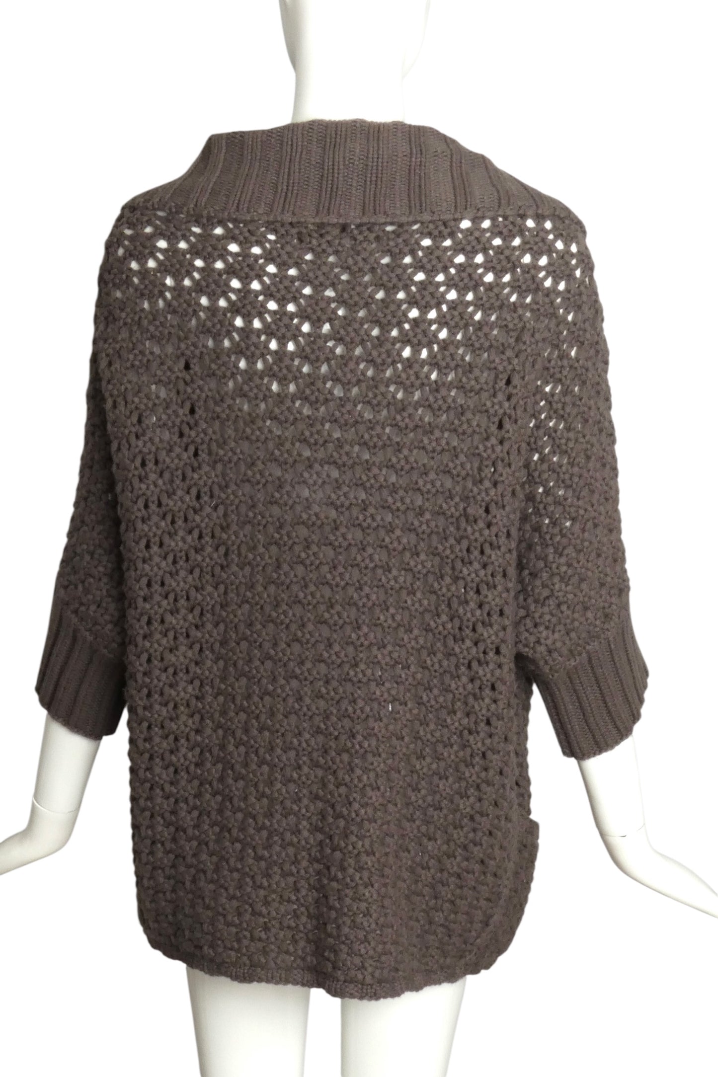 AGNONA- Double Breast Cashmere Cardigan Sweater, Size 12