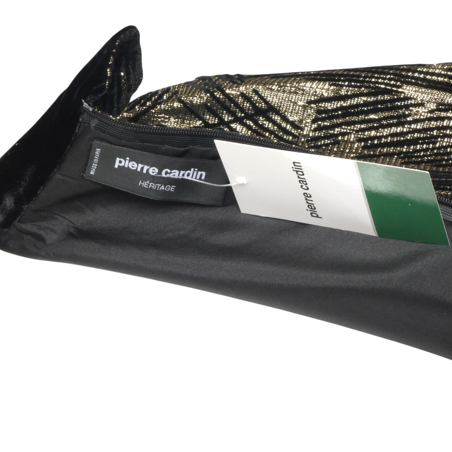 PIERRE CARDIN (HAUTE COUTURE)-2005 Lamé & Velvet Cocoon Dress, Size-8