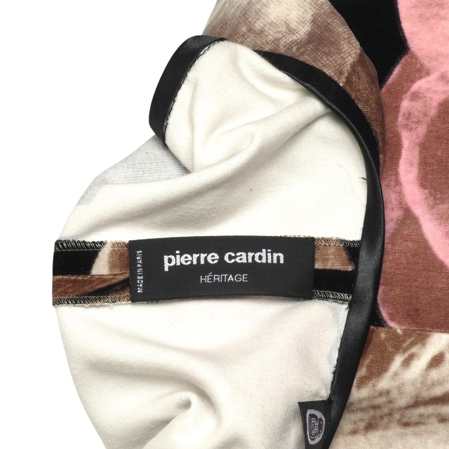 PIERRE CARDIN - 2007 Printed Velveteen Tunic, Size 8