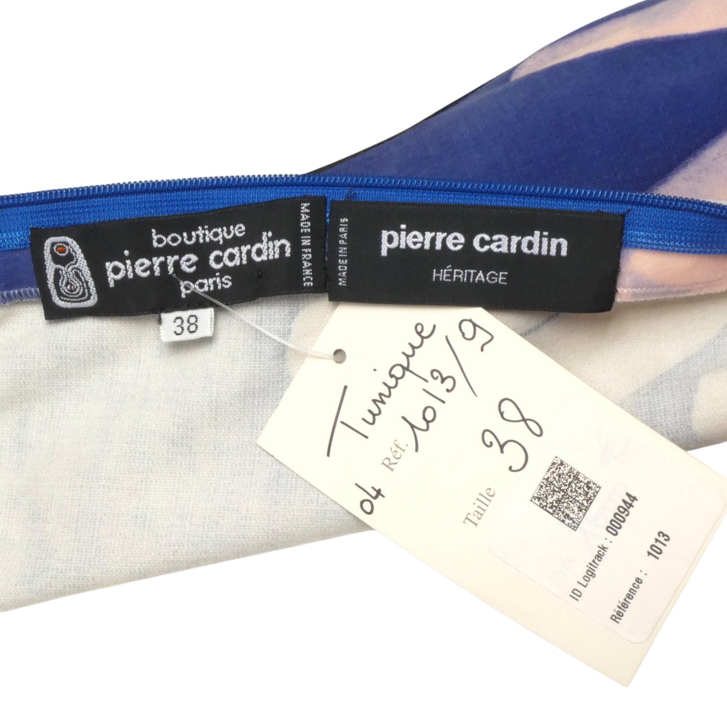 PIERRE CARDIN- 2007 Printed Velveteen Trapeze Dress, Size 4