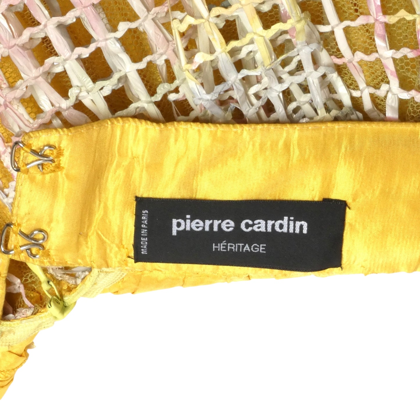 PIERRE CARDIN (HAUTE COUTURE)- 2000 2pc Raffia & Taffeta Skirt Ensemble, Size 4