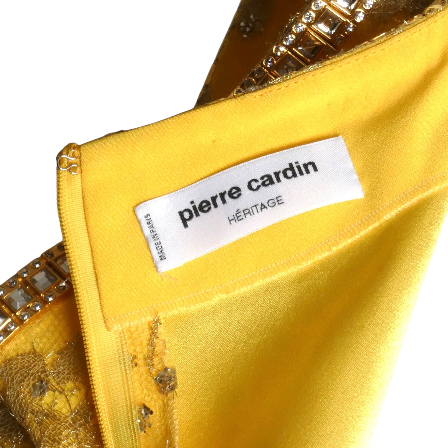 PIERRE CARDIN - 2010 Jeweled Lace Dress, Size 4