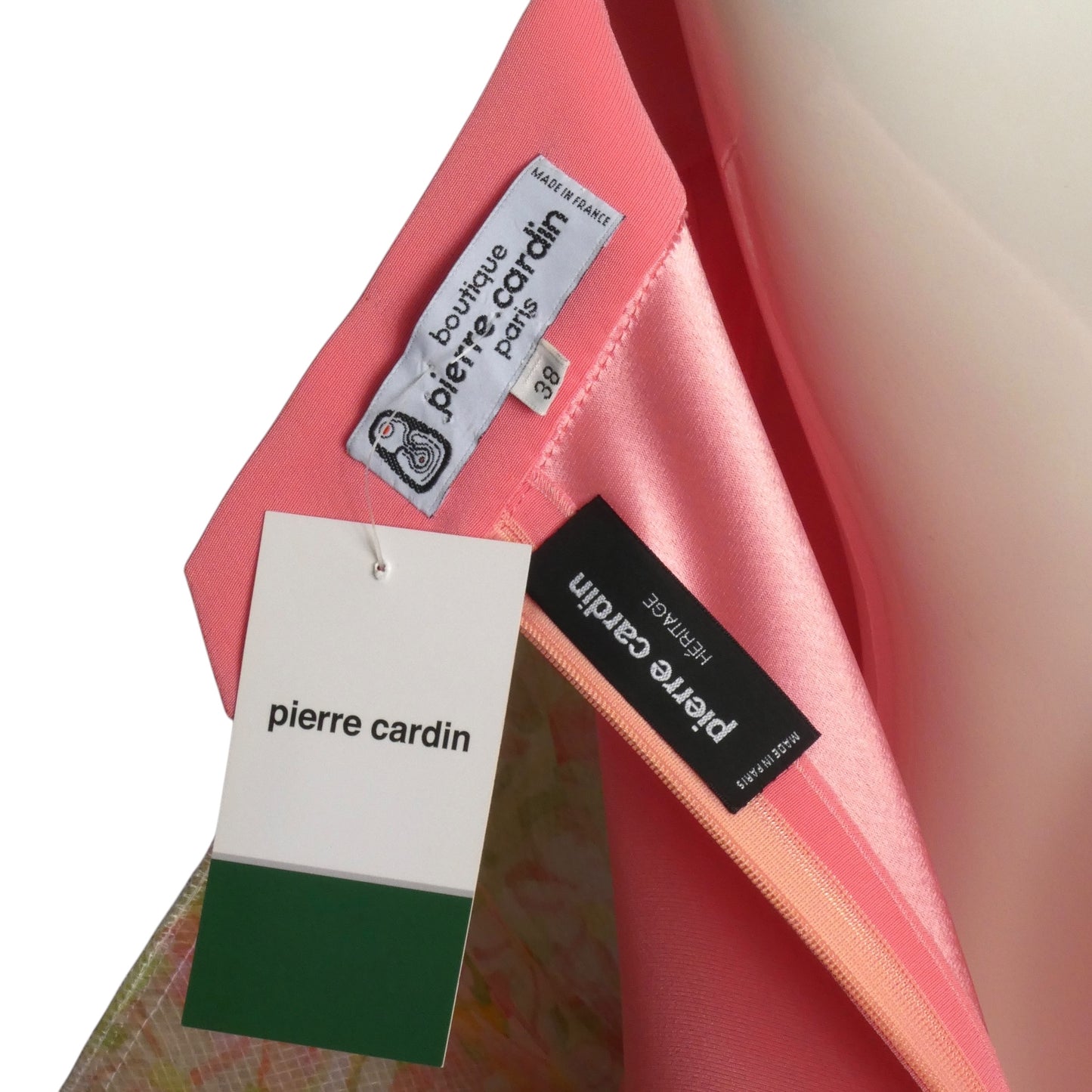 PIERRE CARDIN (HAUTE COUTURE)- 1988 Pink Ruffle Knit Dress, Size 4