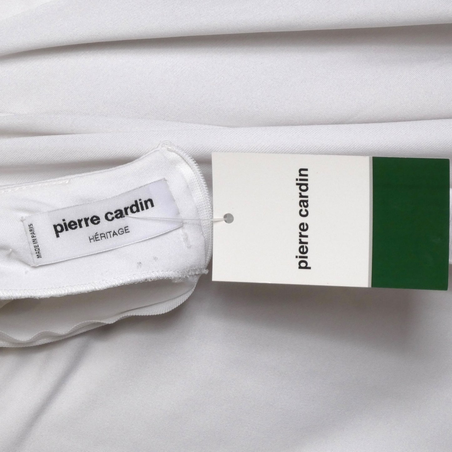 PIERRE CARDIN (HAUTE COUTURE)- 2007 White Jersey Knit Gown, Size 6