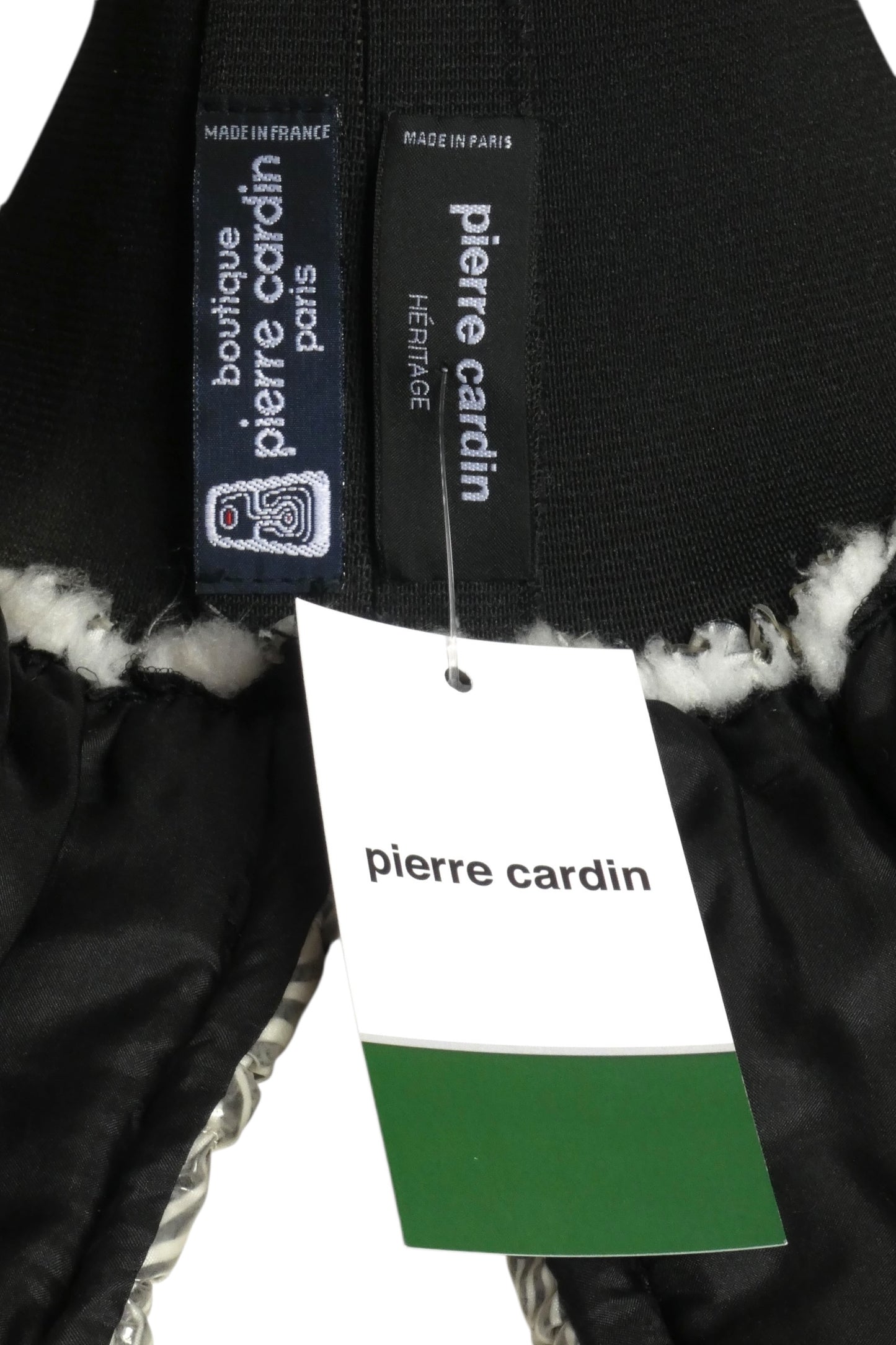 PIERRE CARDIN BOUTIQUE-1991 Grey Print Puckered Rubber Overskirt, Size-4