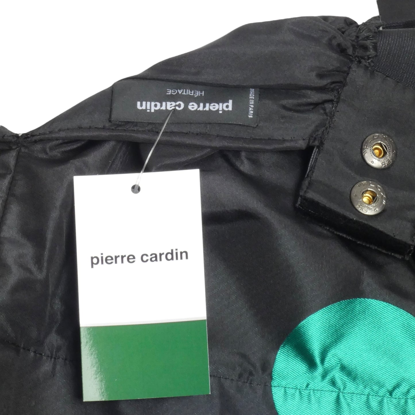 PIERRE CARDIN- 1990s Polka Dot Taffeta Mini Skirt, Size 2