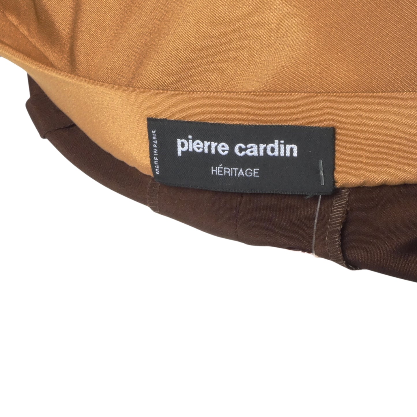PIERRE CARDIN (HAUTE COUTURE)- Brown Silk Hoop Skirt, Size 2