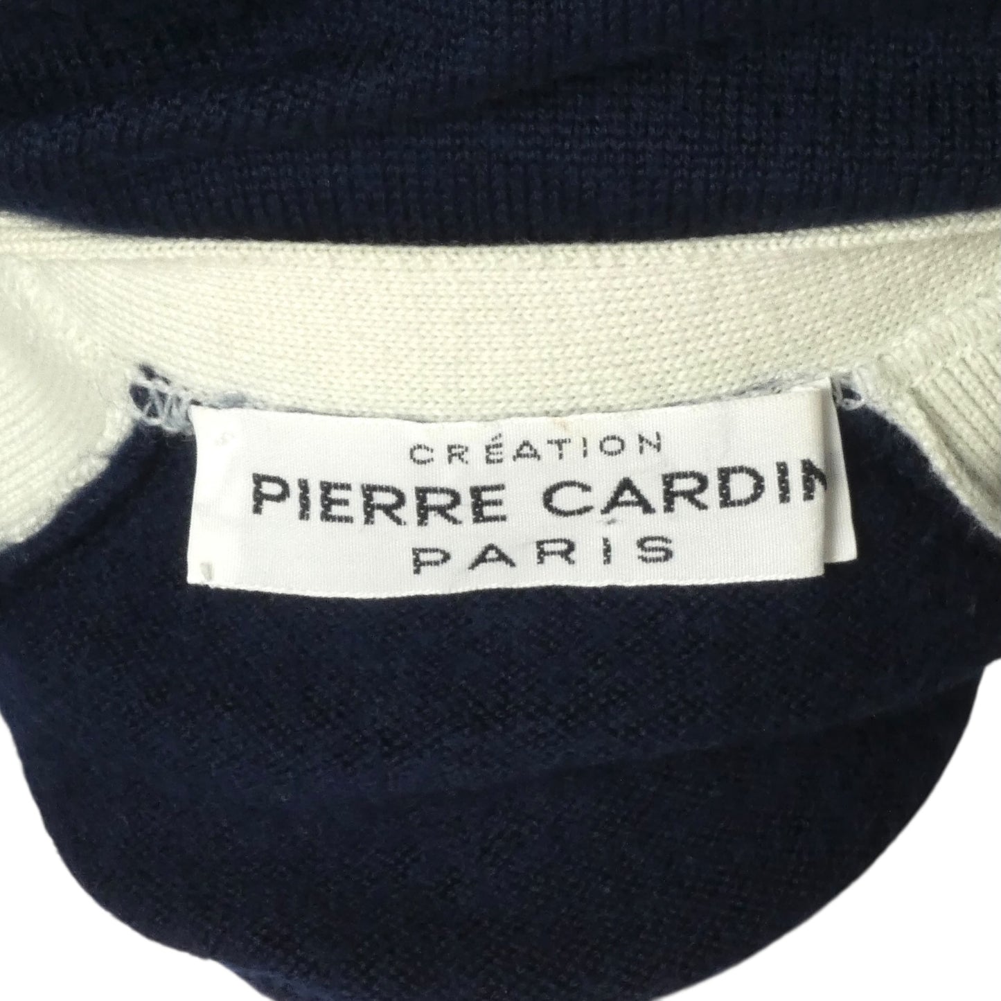 PIERRE CARDIN- 1970s Navy Wool Cardigan, Size 6