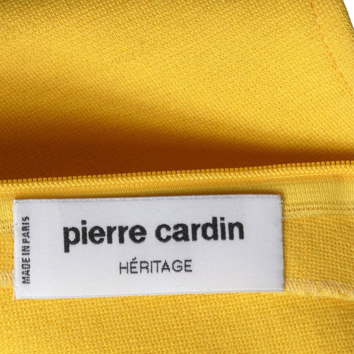 PIERRE CARDIN (HAUTE COUTURE)- 2010 Yellow Knit Tube Dress, Size 6