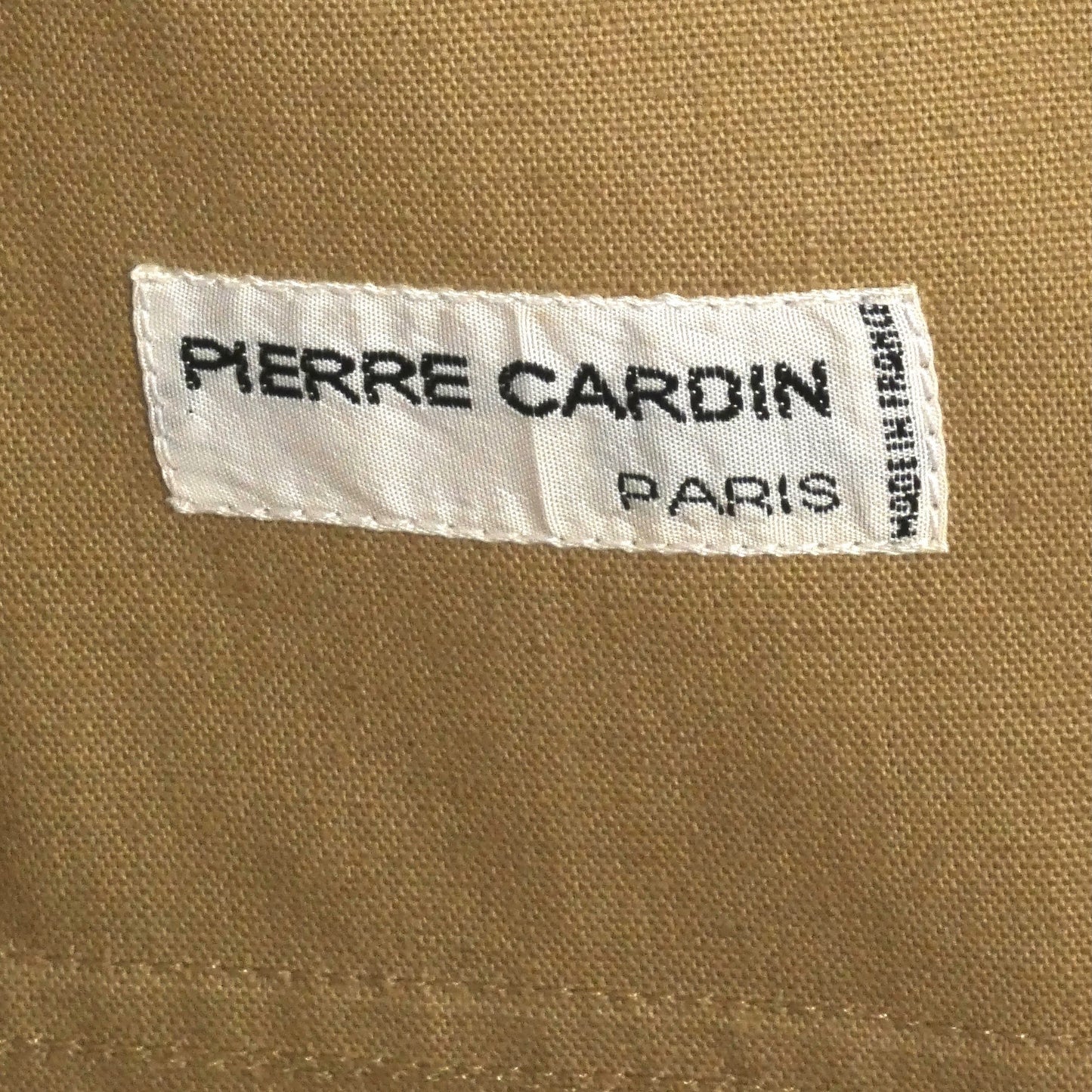PIERRE CARDIN (HAUTE COUTURE)-1997 Khaki Cotton Trench Coat, Size 8