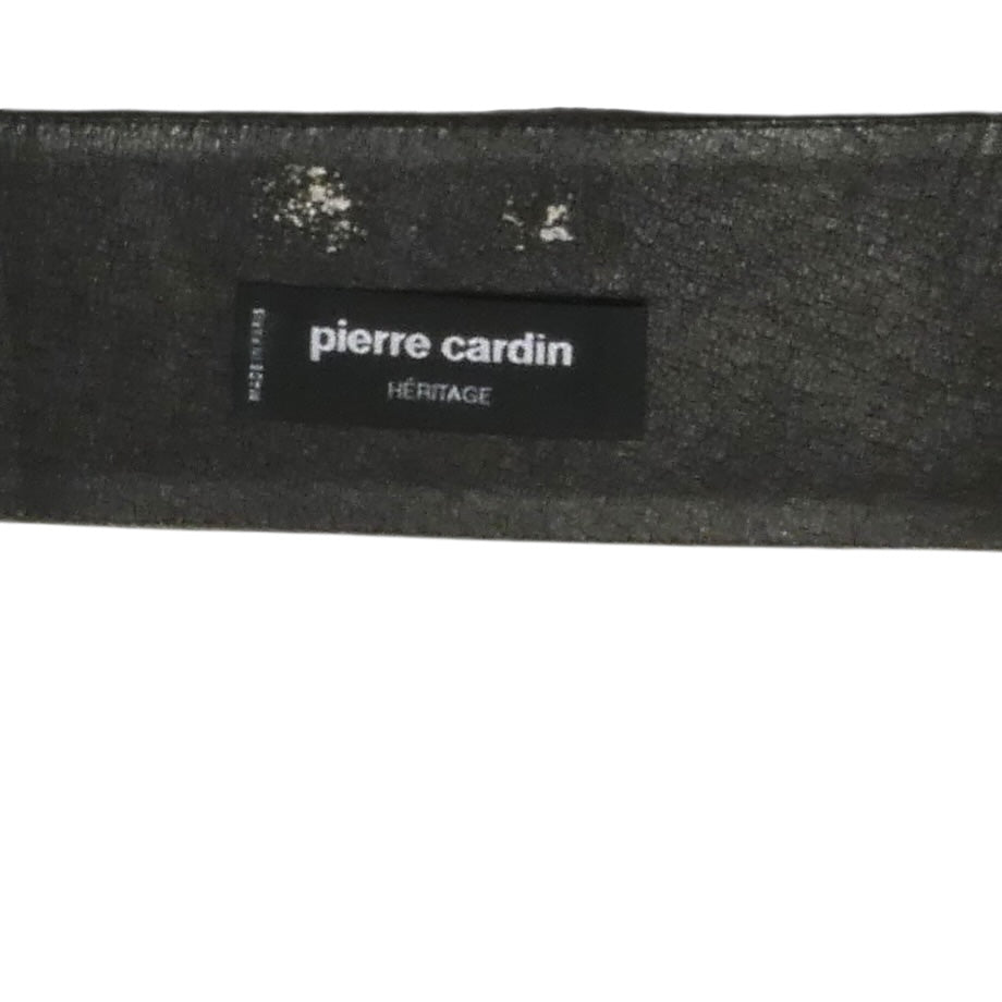 PIERRE CARDIN HERITAGE (HAUTE COUTURE)- 1980s Black Leather Belt, W-26"