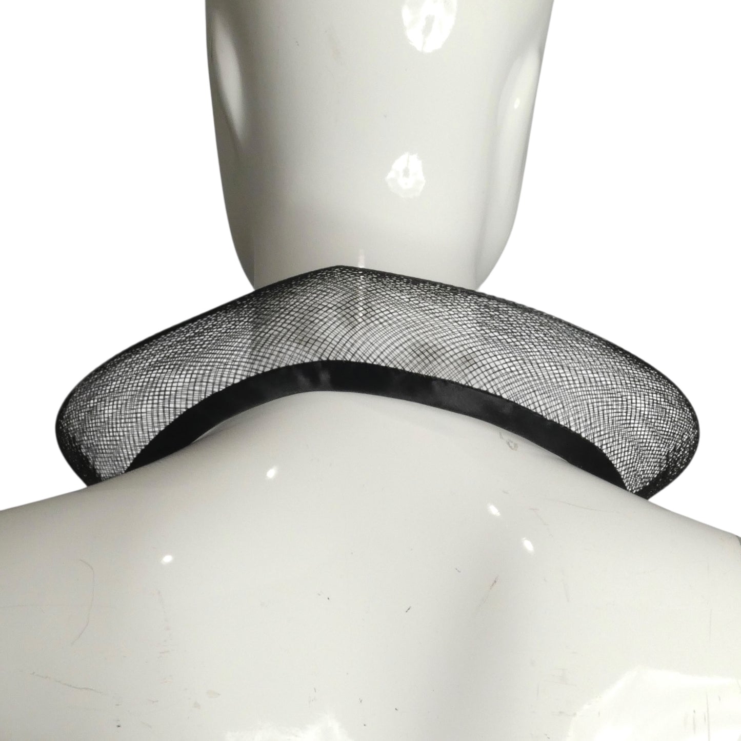 PIERRE CARDIN-1994 Black Woven Horsehair Necklace