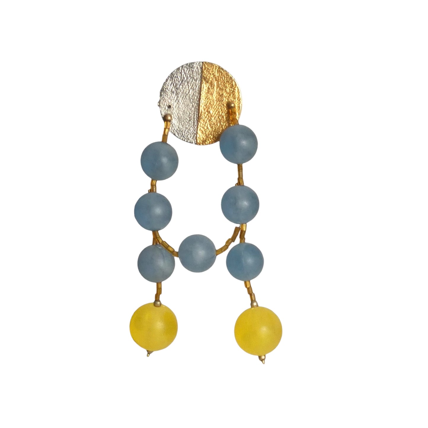 PIERRE CARDIN-1995 Frosted Bead Single Earring