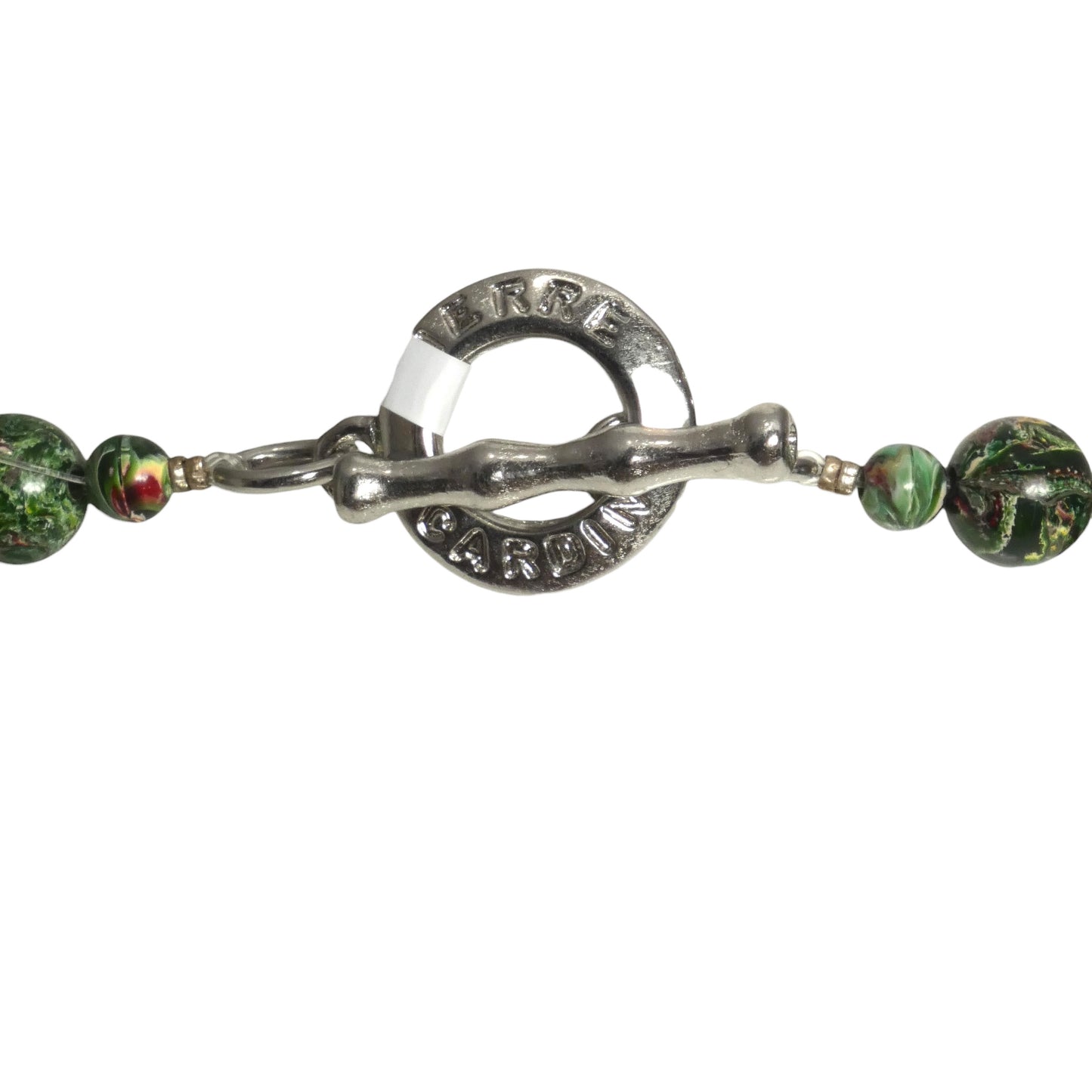 PIERRE CARDIN-1995 Multi Color Ceramic Bead Necklace