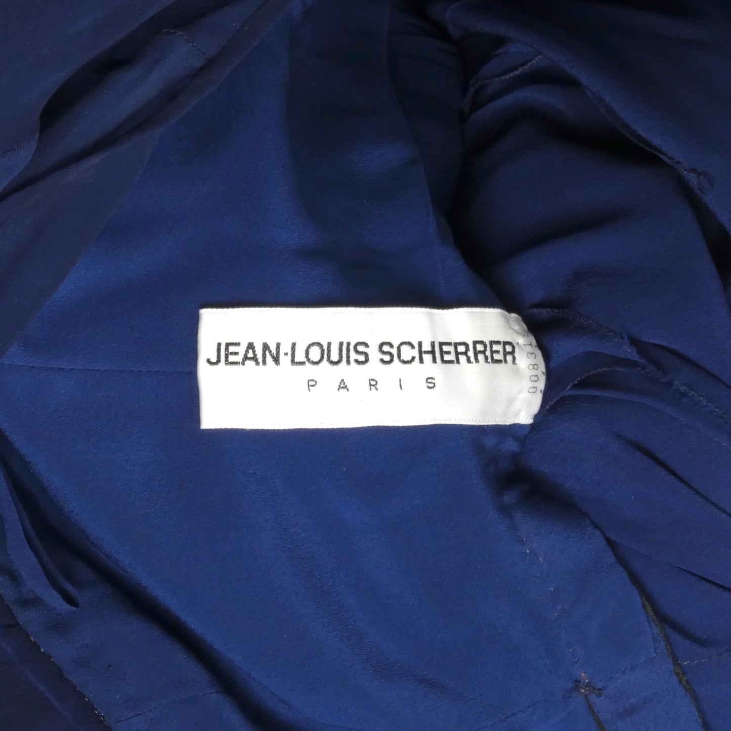 JEAN-LOUIS SCHERRER HAUTE COUTURE- 1988 Velvet, Silk & Chiffon Dress, Size 8