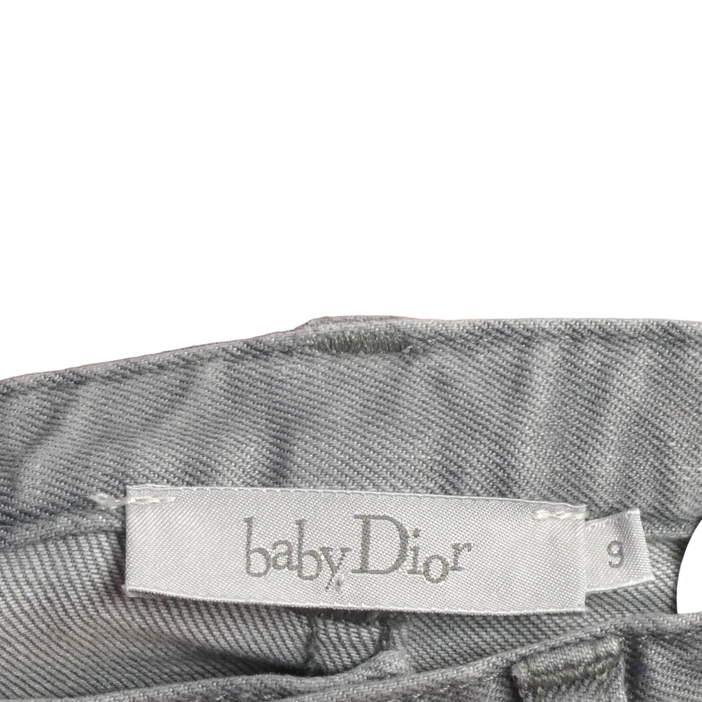 Grey Denim Jeans, Size 9 Months