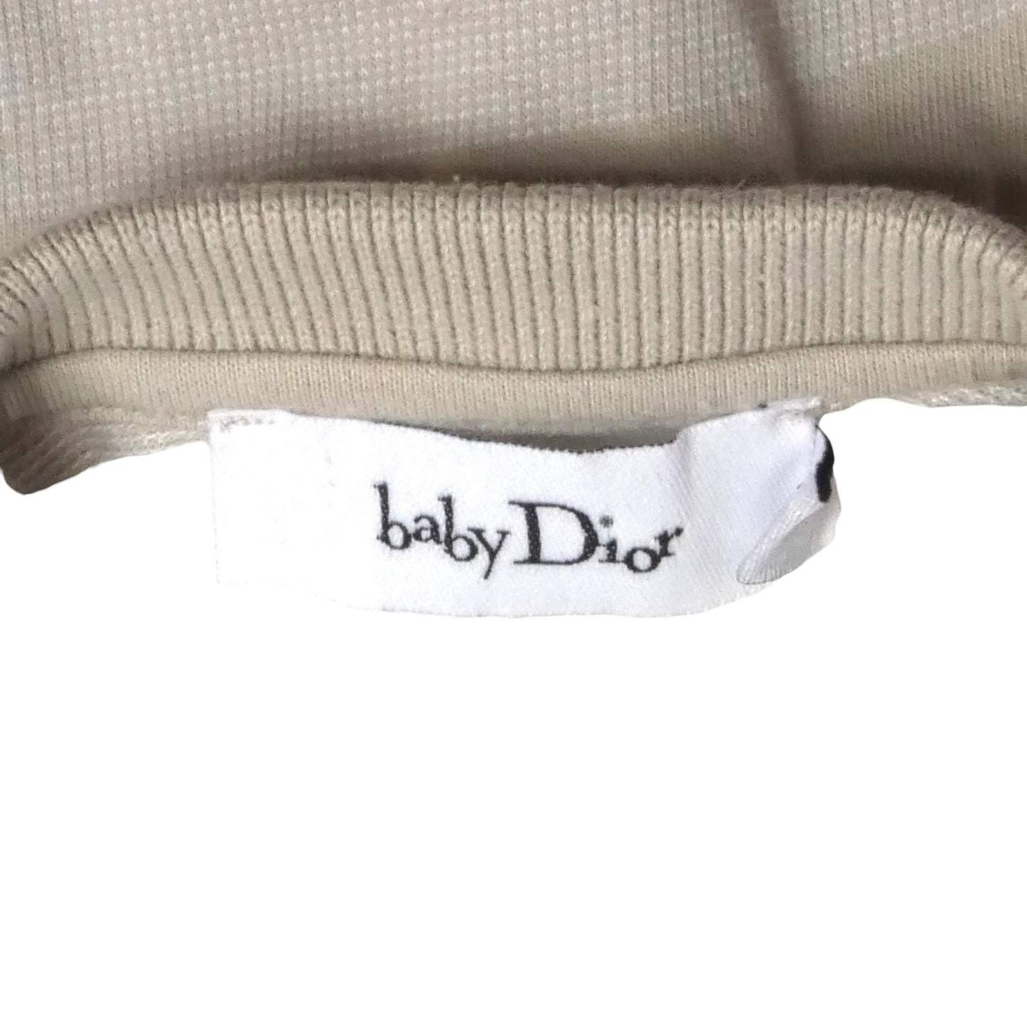 Taupe Striped Cotton Polo, Size 3 Months