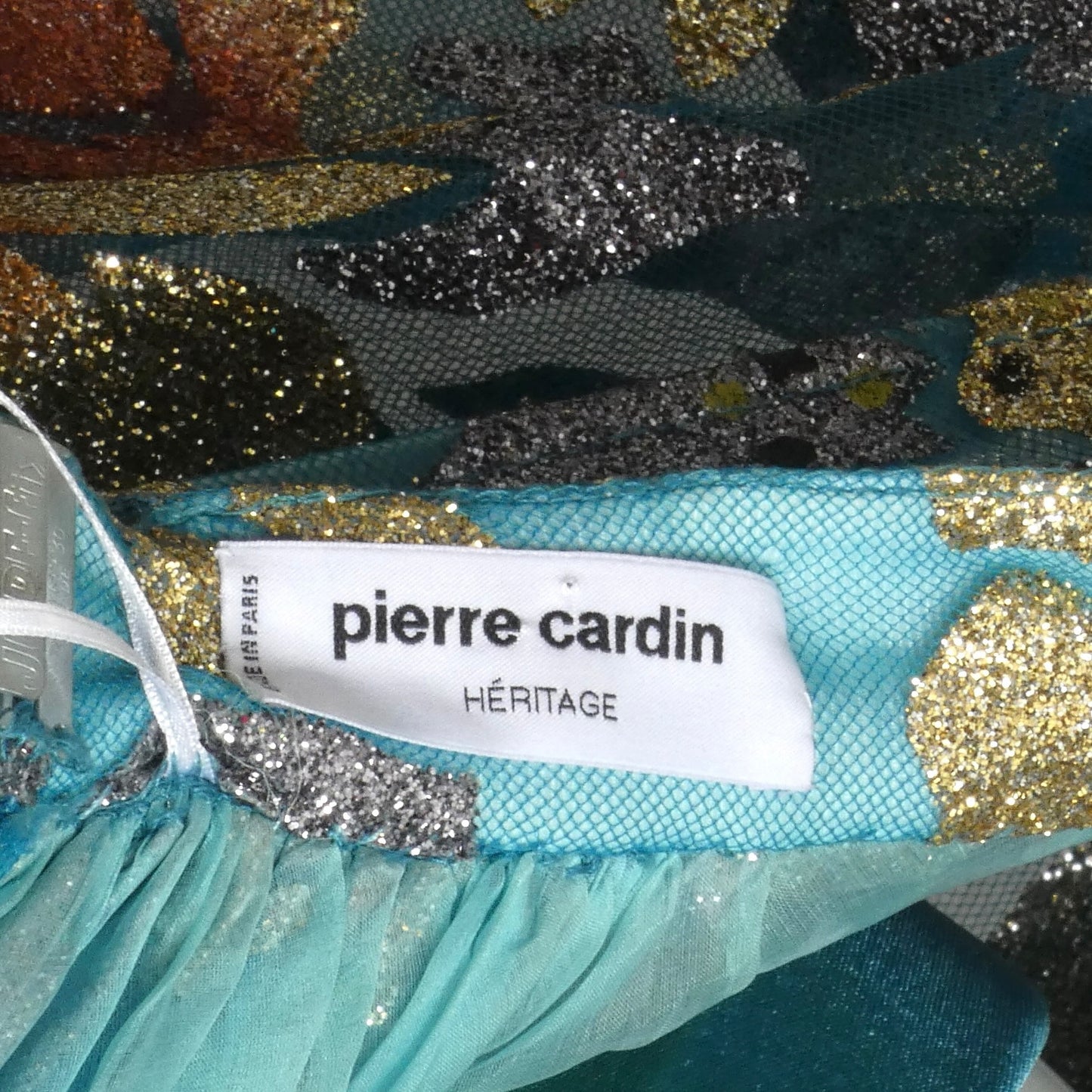2011 Teal Pannier Skirt & Dress, Size 2