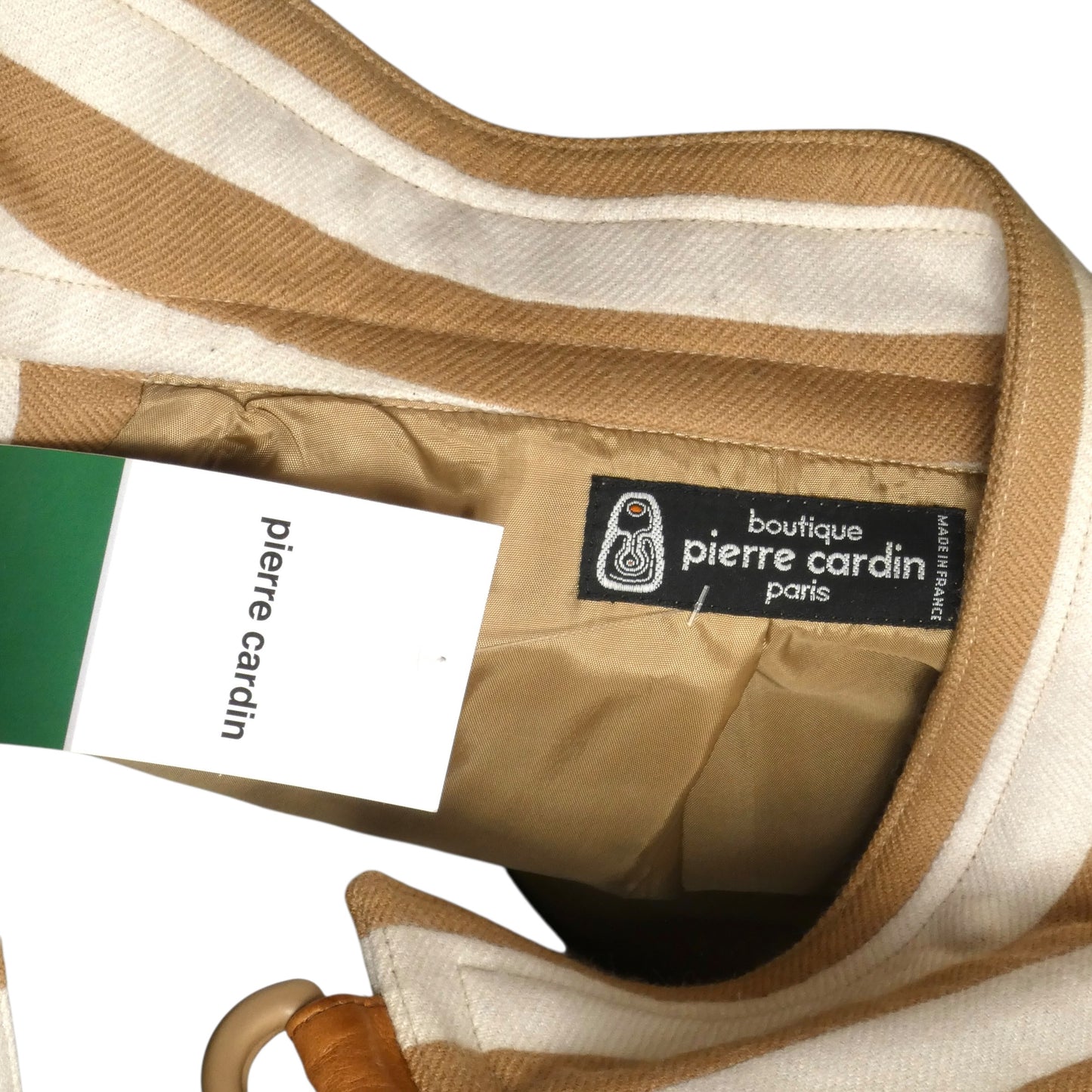 PIERRE CARDIN- 1998 Wool Stripe Coat, Size 10