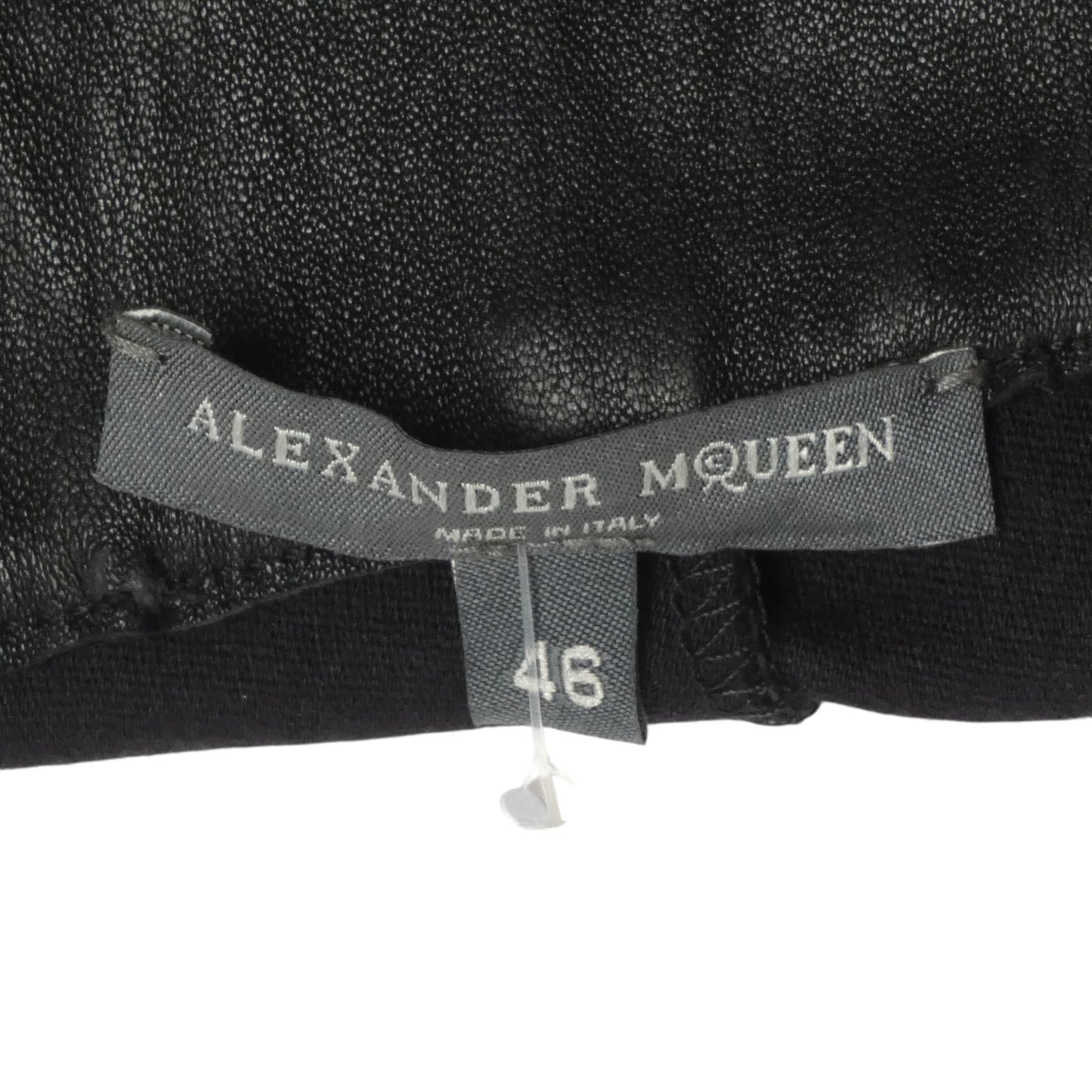 ALEXANDER MCQUEEN- NWT 2017 Black Leather Racer Stripe Pants, Size 10