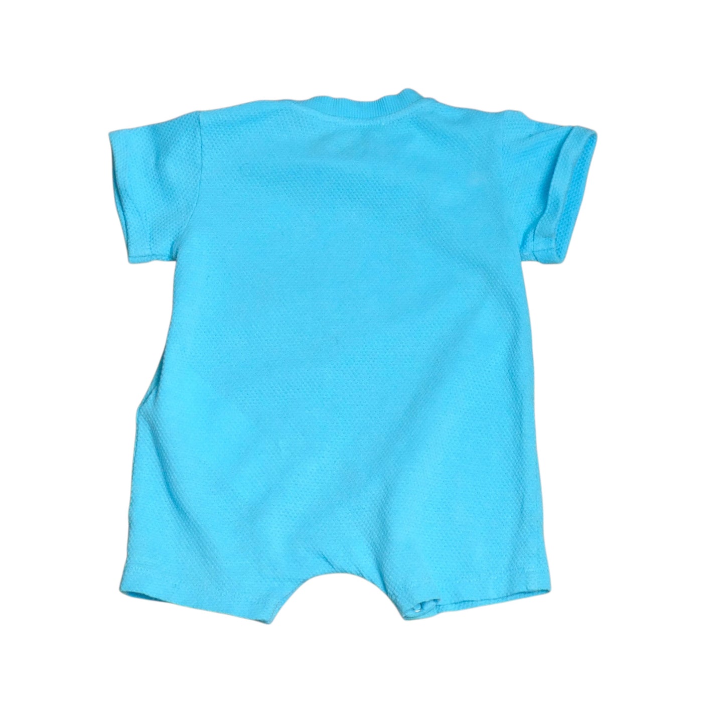 MOSCHINO BABY - 2023 Blue Cotton Pique Onesie, Size3-6 Months
