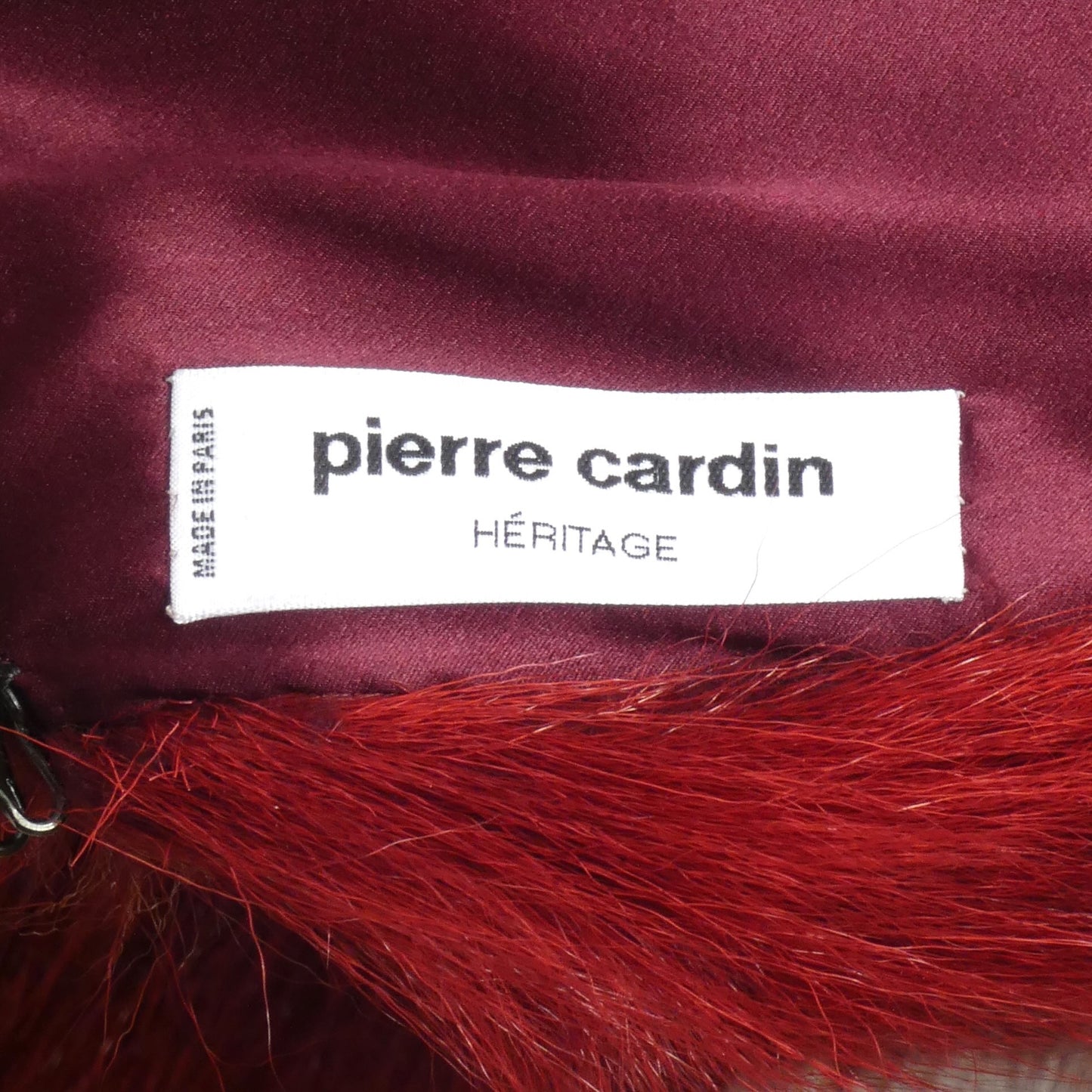 PIERRE CARDIN - 1970s Burgundy Fur & Leather Coat, Size 4