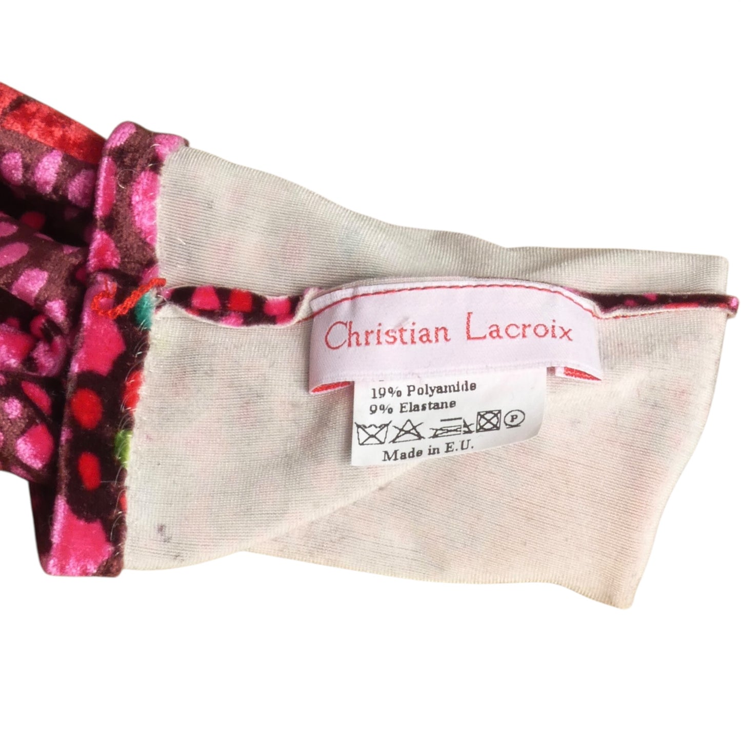 2000s Printed Velvet Gloves, One Size