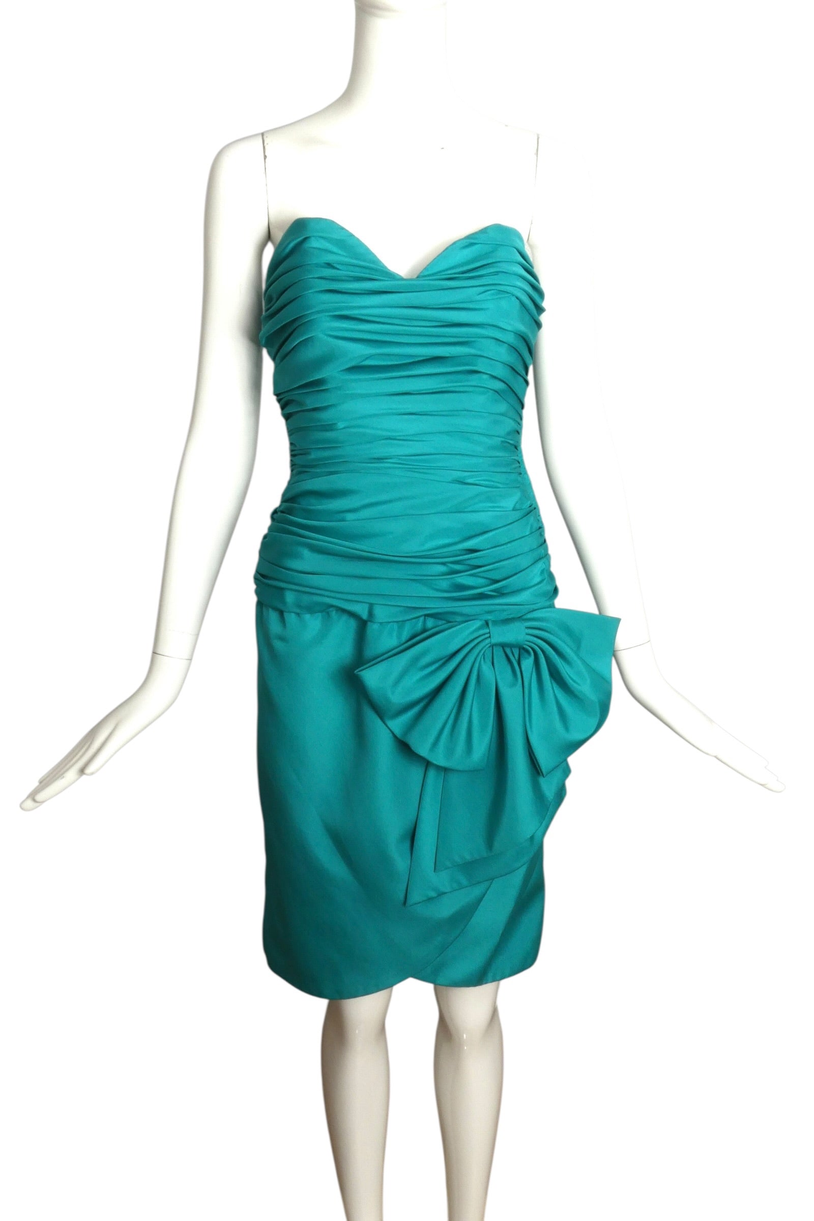 1980s Strapless Party Dress, Size 2 MARTINI CONSIGNMENT 1980s Strapless Party Dress, Size 2 MARTINI CONSIGNMENT