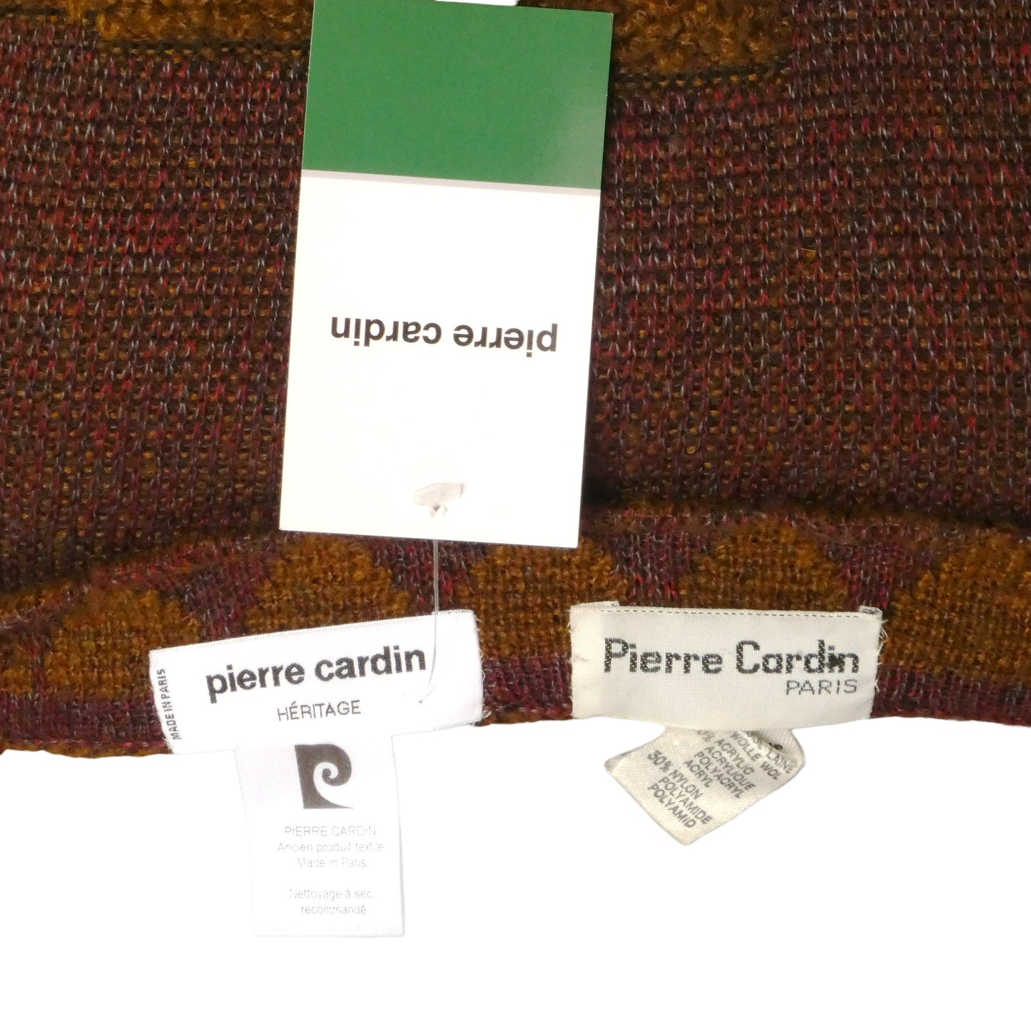 PIERRE CARDIN - 1991 Sweater Knit & Feather Dress, Size-8