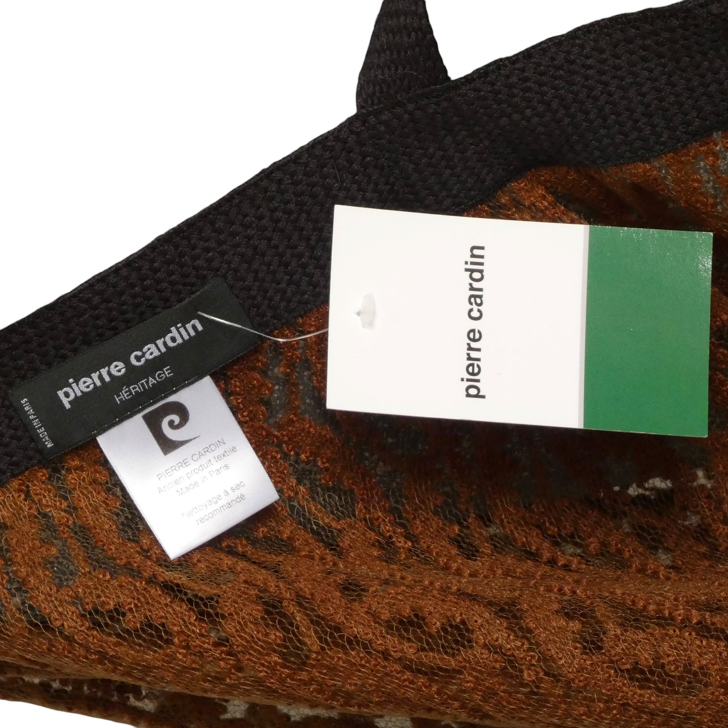 PIERRE CARDIN HAUTE COUTURE - 1978 Brown Lace Shift Over Dress, Size-2