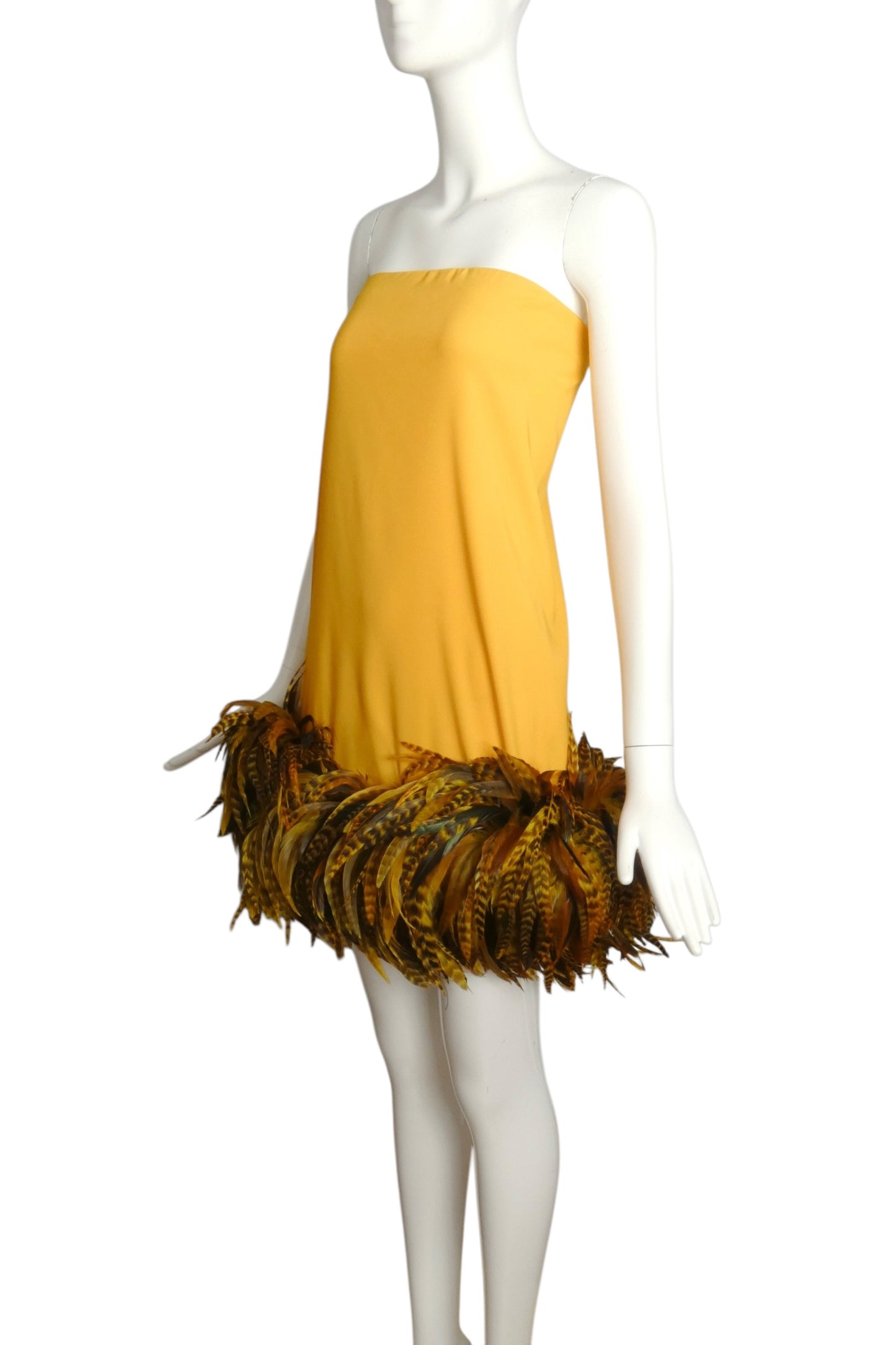 2005 Silk & Feather Dress, Size 6