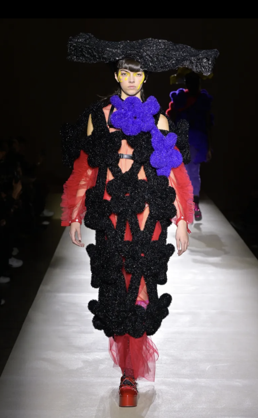 noir kei ninomiya レッド リップ　ハーネス NOIR KEI NINOMIYA - 2023 Harness & Tulle Top, Size-Medium